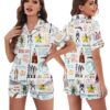 Hamilton Broadway Musical Satin Pajamas Set For Women