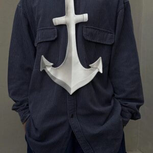 Anchor Tie 3D Sculpted Anchor Neck Tie, Vintage Tie, Novelty Tie, Tie Accessories Holiday Gift, Tie Gift, Tie Accessories