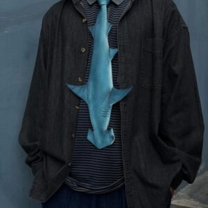 Hammerhead Shark Tie 3D Hammerhead Shark Neck Tie, Vintage Tie, Novelty Tie, Tie Accessories Holiday Gift, Tie Gift, Tie Accessories