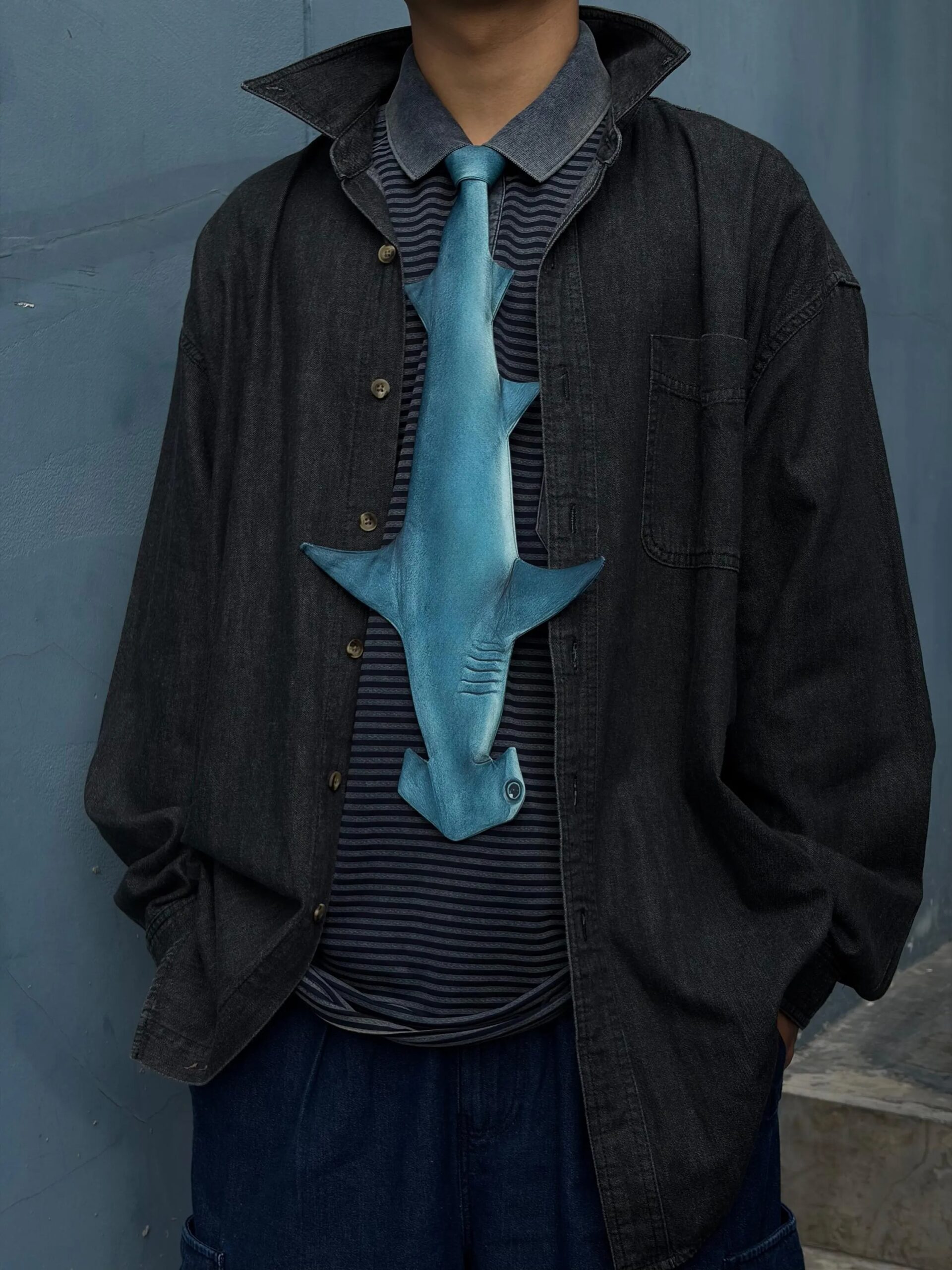 Hammerhead Shark Tie 3D Hammerhead Shark Neck Tie, Vintage Tie, Novelty Tie, Tie Accessories Holiday Gift, Tie Gift, Tie Accessories