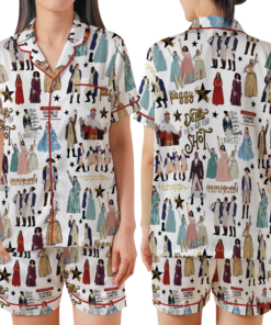 Hamilton Musical Silk Satin Pajamas Set For Women