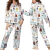 Hamilton Broadway Musical Satin Pajamas Set For Women