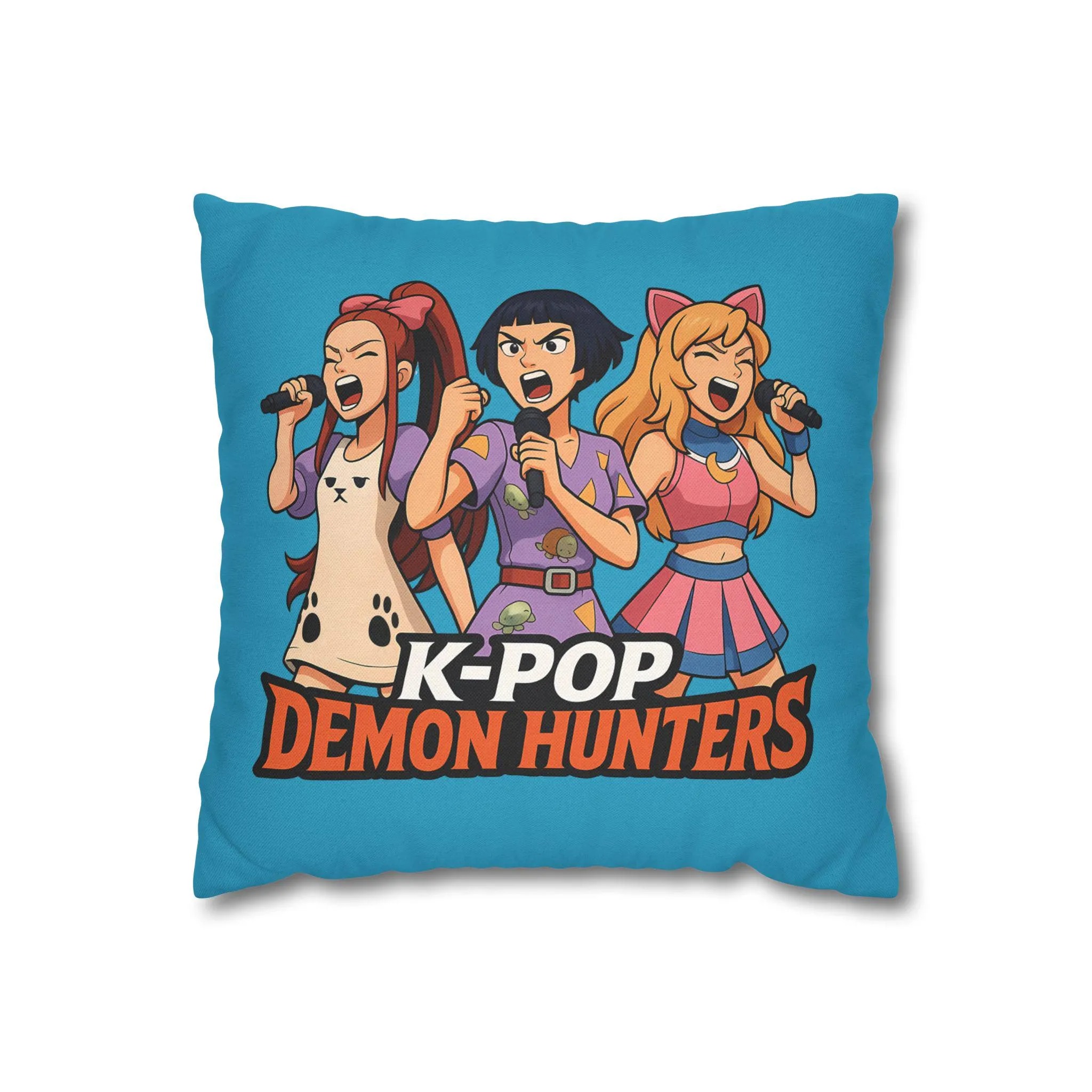 K-Pop Demon Hunters Pillowcase, Fun Home Décor, K-Pop Gift, Anime Room Decor, Cushion Cover, Kids Room Accessories