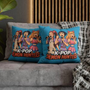 Alternative view of K-Pop Demon Hunters Pillowcase, Fun Home Décor, K-Pop Gift, Anime Room Decor, Cushion Cover, Kids Room Accessories