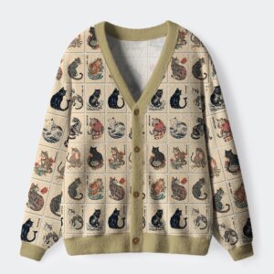 The Bold And The Inked Cats Ugly Cardigan Sweater