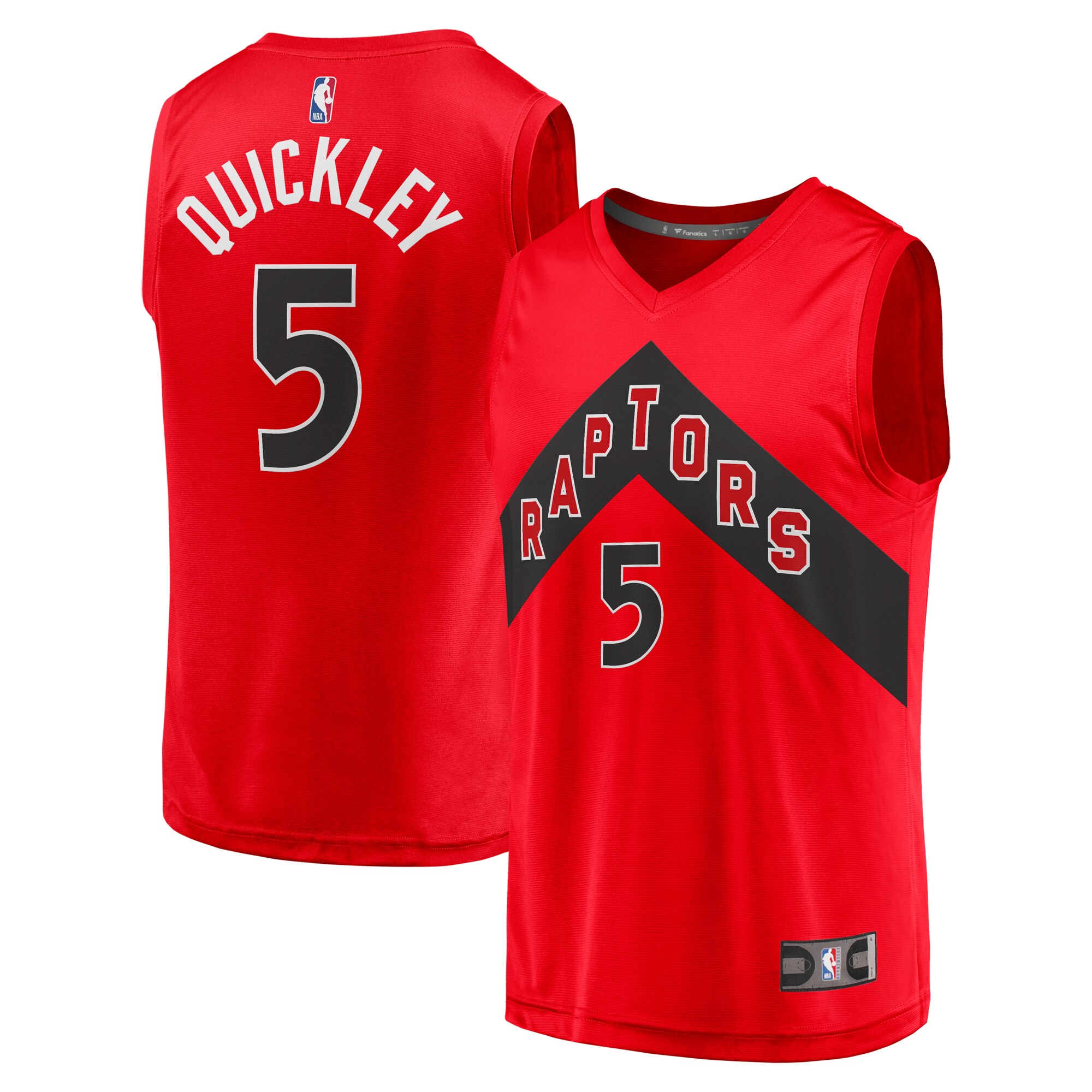 Immanuel Quickley Toronto Raptors Fanatics Fast Break Player Basketball Jersey - Icon Edition - Red