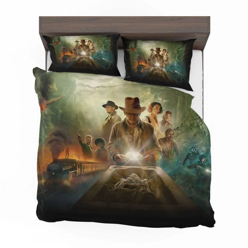 Alternative view of Indiana Jones And The Dial Of Destiny Ancient Secrets Bedding Set - Custom Bedding Set