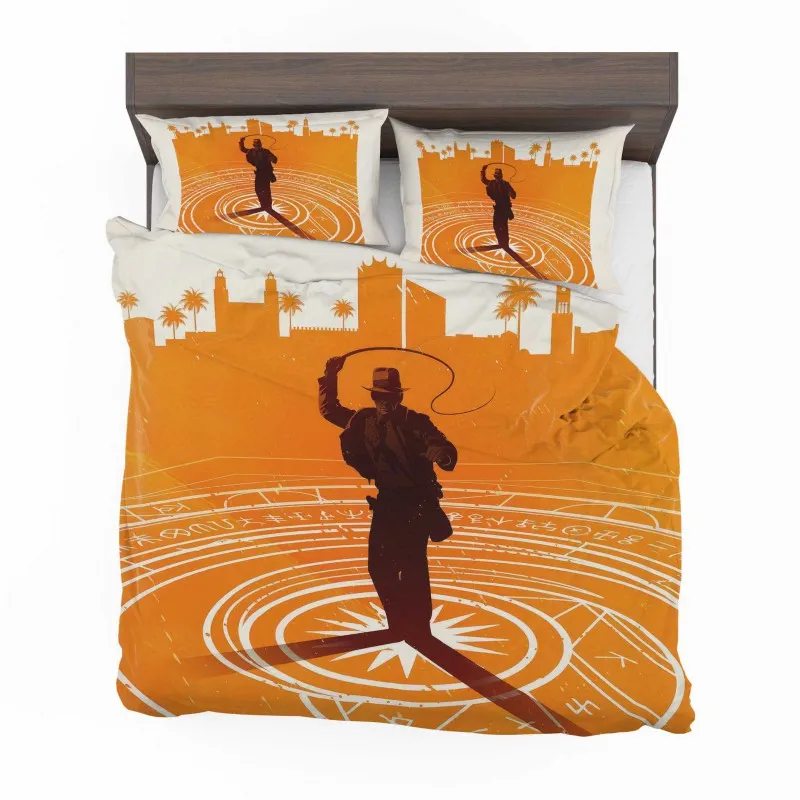 Alternative view of Indiana Jones And The Dial Of Destiny Treasure Hunt Bedding Set - Custom Bedding Set