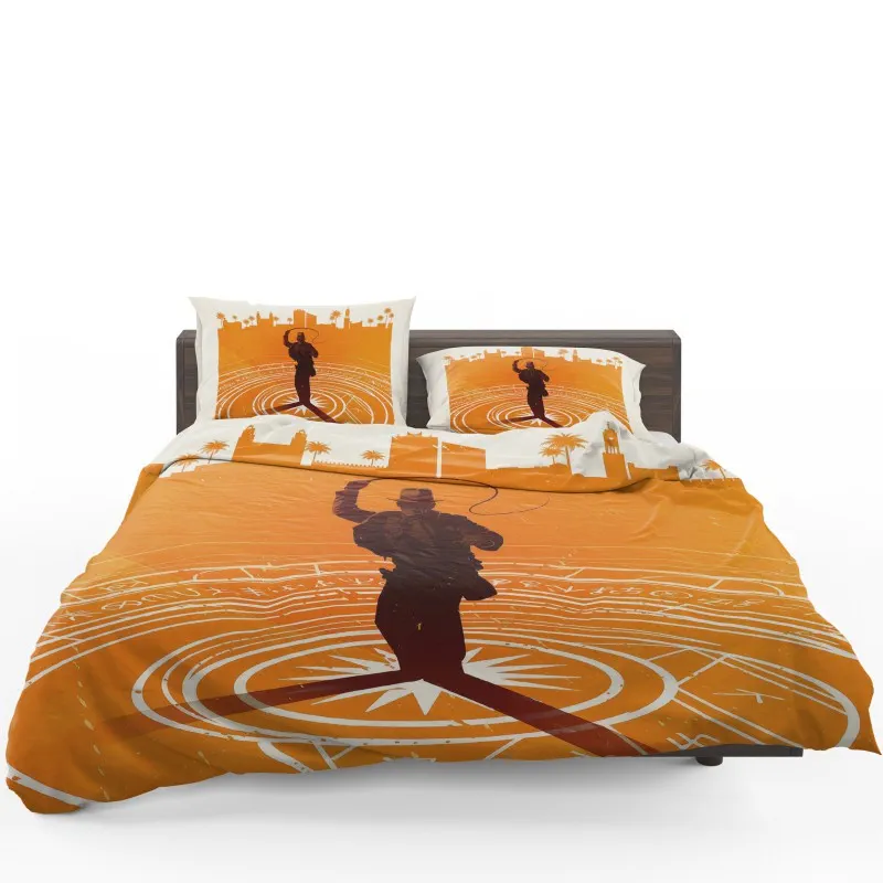 Indiana Jones And The Dial Of Destiny Treasure Hunt Bedding Set - Custom Bedding Set