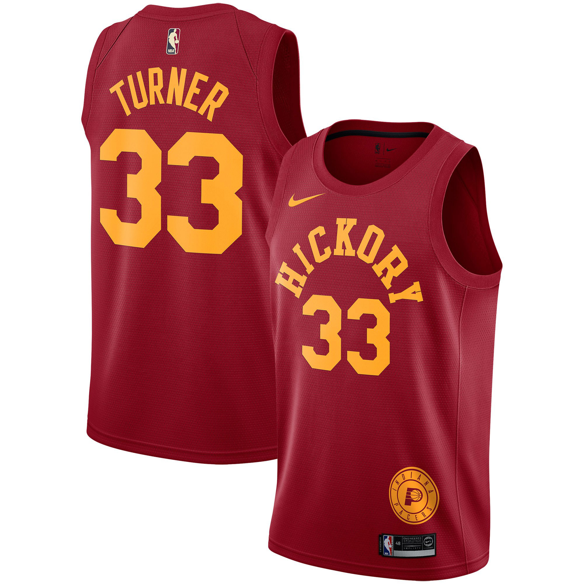 Indiana Pacers 2018 Hardwood Classics Edition Swingman Basketball Jersey - Myles Turner - Youth