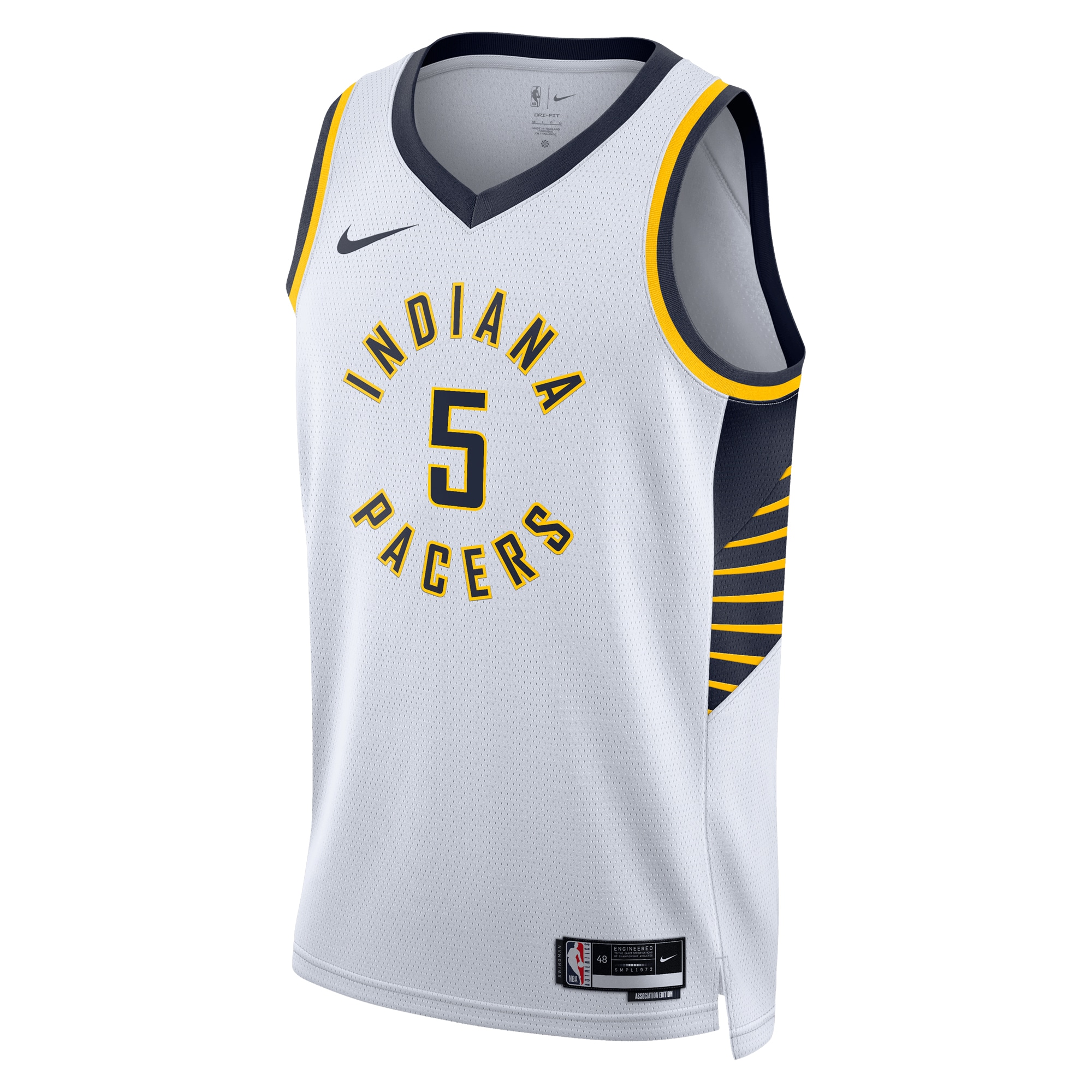 Alternative view of Indiana Pacers Association Edition Swingman Basketball Jersey - White - Jarace Walker - Unisex - JS749 