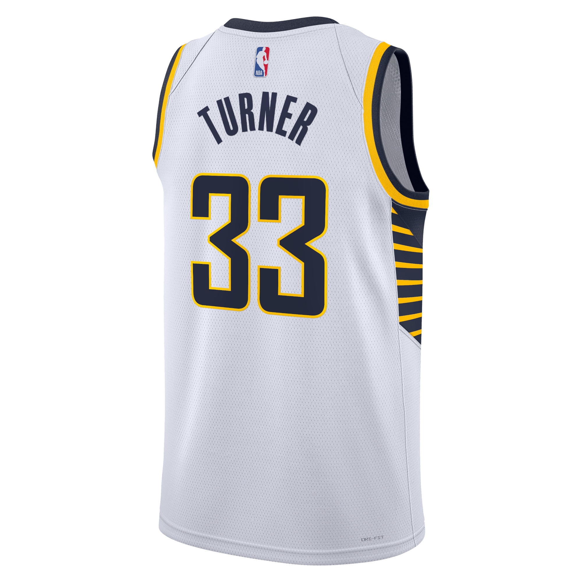 Alternative view of Indiana Pacers Association Edition Swingman Basketball Jersey - White - Myles Turner - Unisex - JS662 