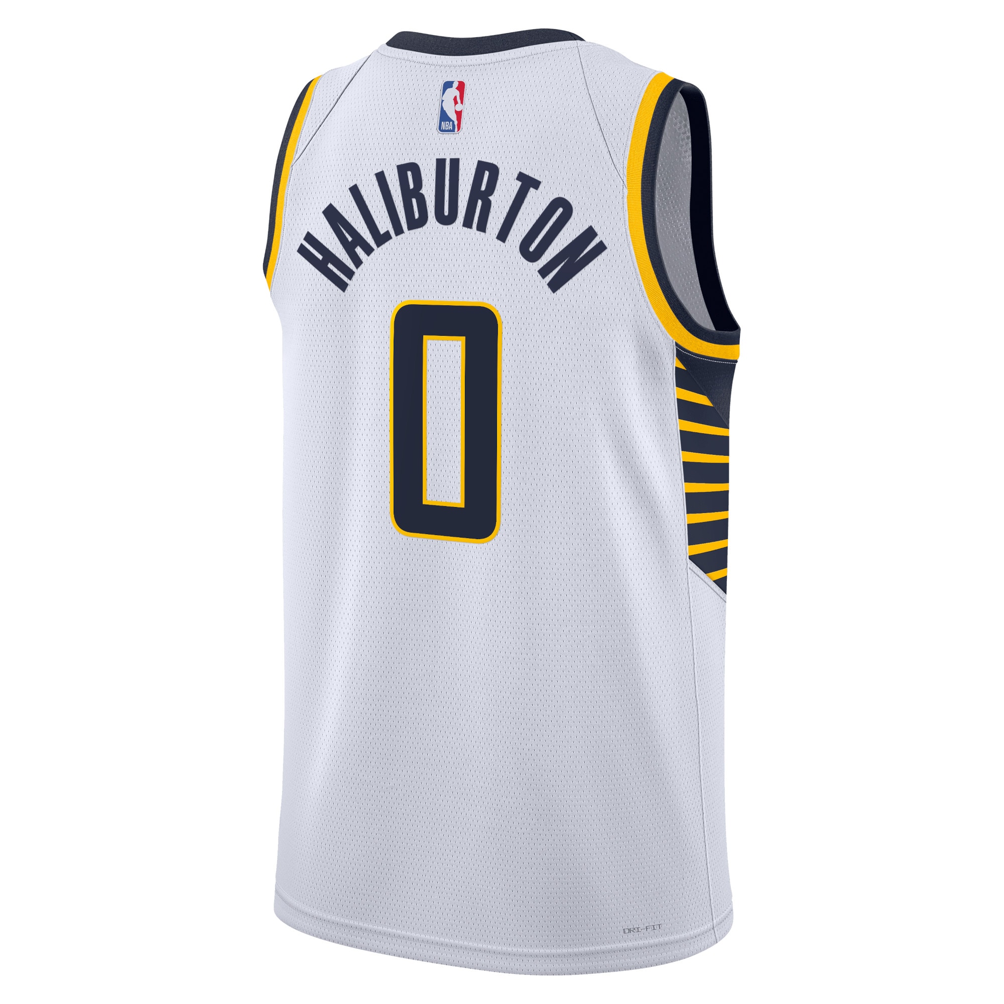 Alternative view of Indiana Pacers Association Edition Swingman Basketball Jersey - White - Tyrese Haliburton - Unisex - JS152 