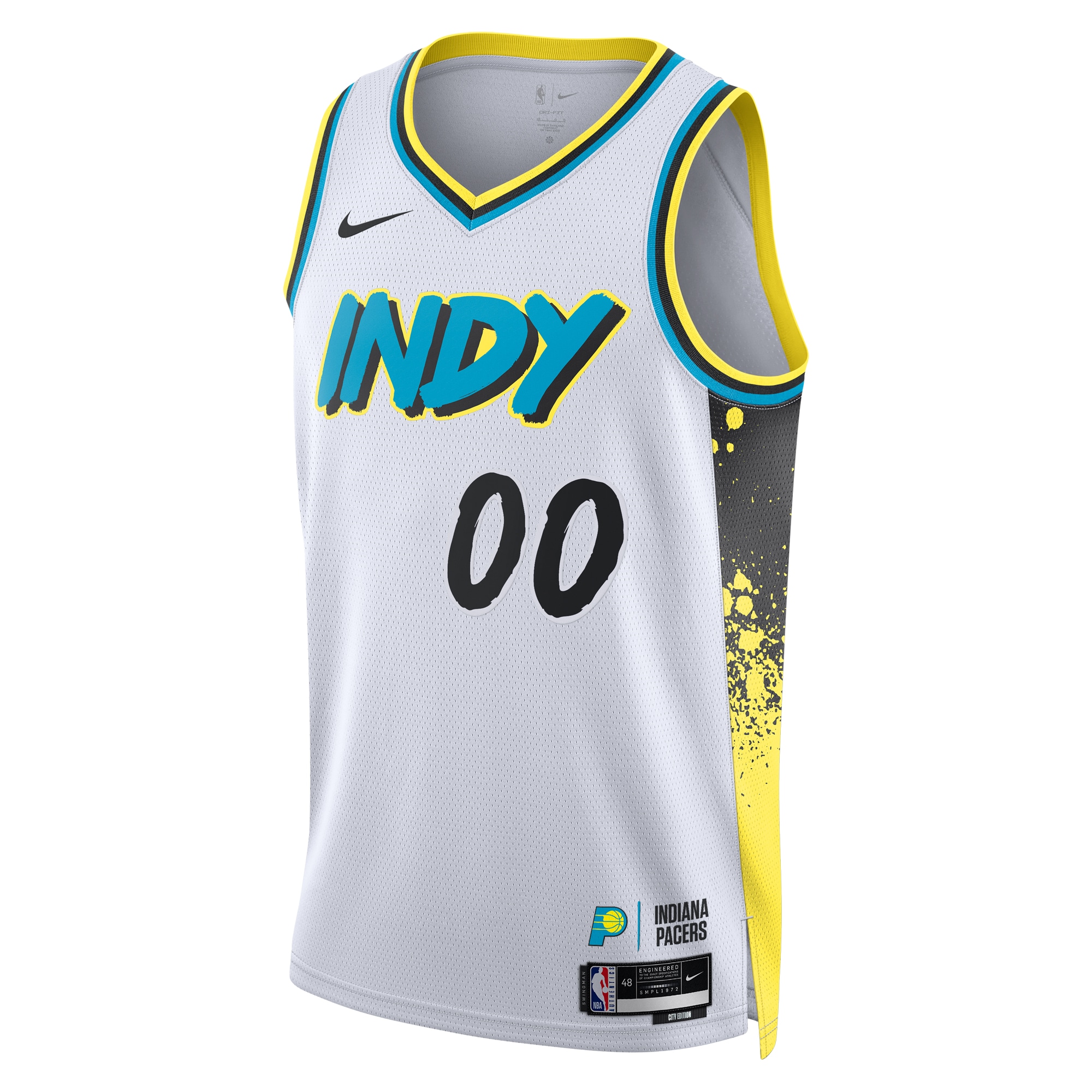 Alternative view of Indiana Pacers City Edition Swingman Basketball Jersey 2024 - Custom - Unisex - JS977 