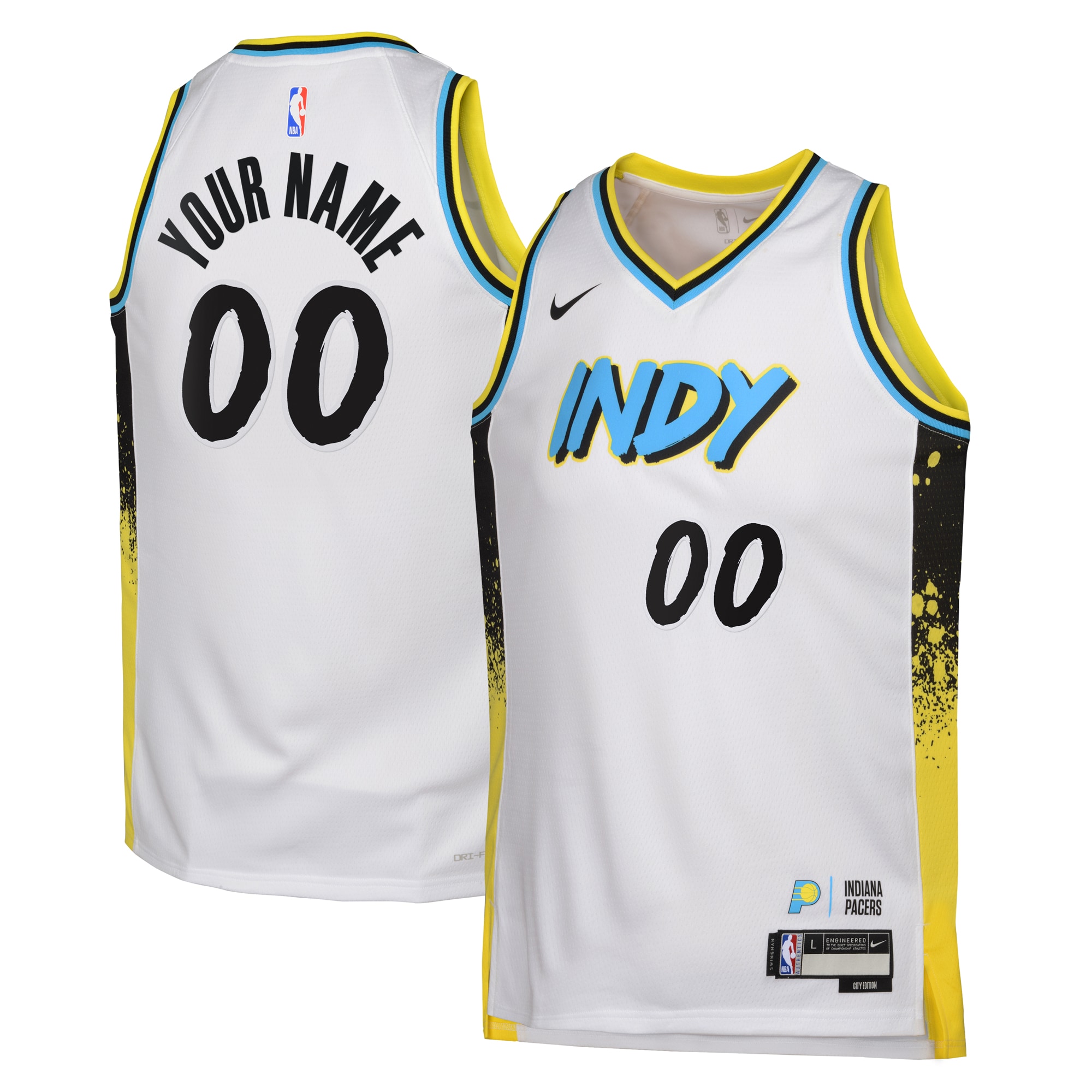 Indiana Pacers City Edition Swingman Basketball Jersey 2024 - Custom - Youth - JS768 