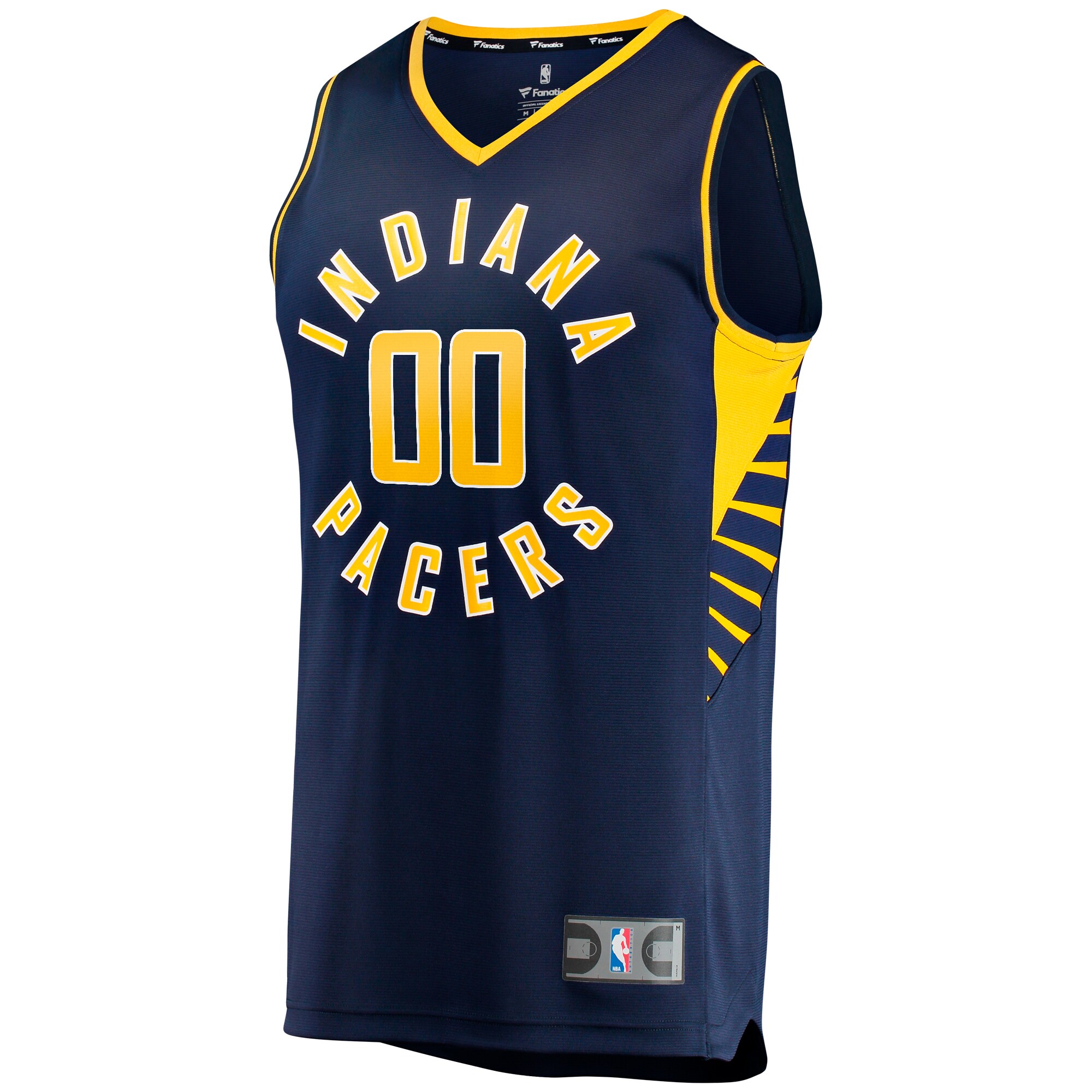 Alternative view of Indiana Pacers Fanatics Fast Break Custom Replica Basketball Jersey - Icon Edition - Navy