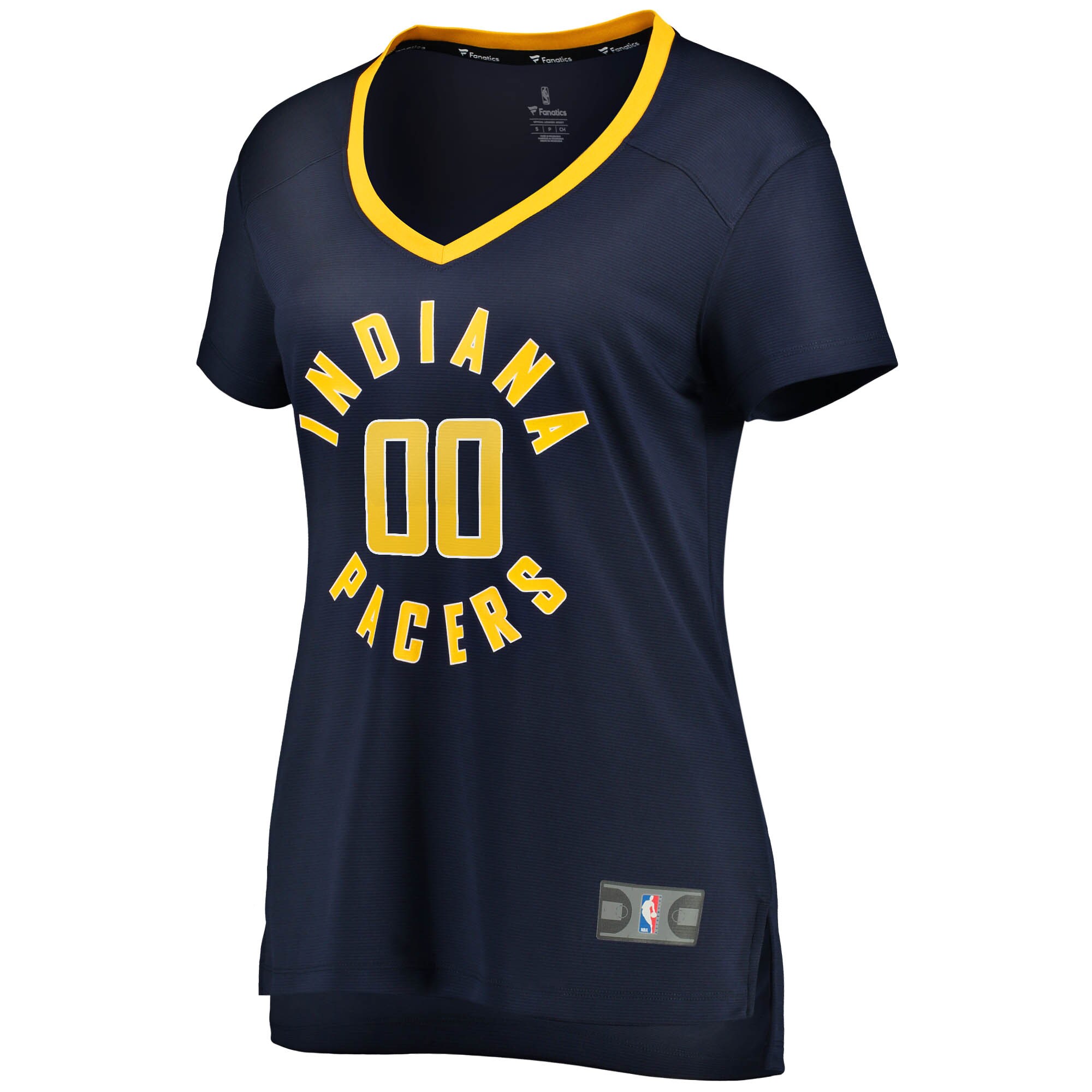 Alternative view of Indiana Pacers Fanatics Women's Fast Break Custom Basketball Jersey Navy - Icon Edition