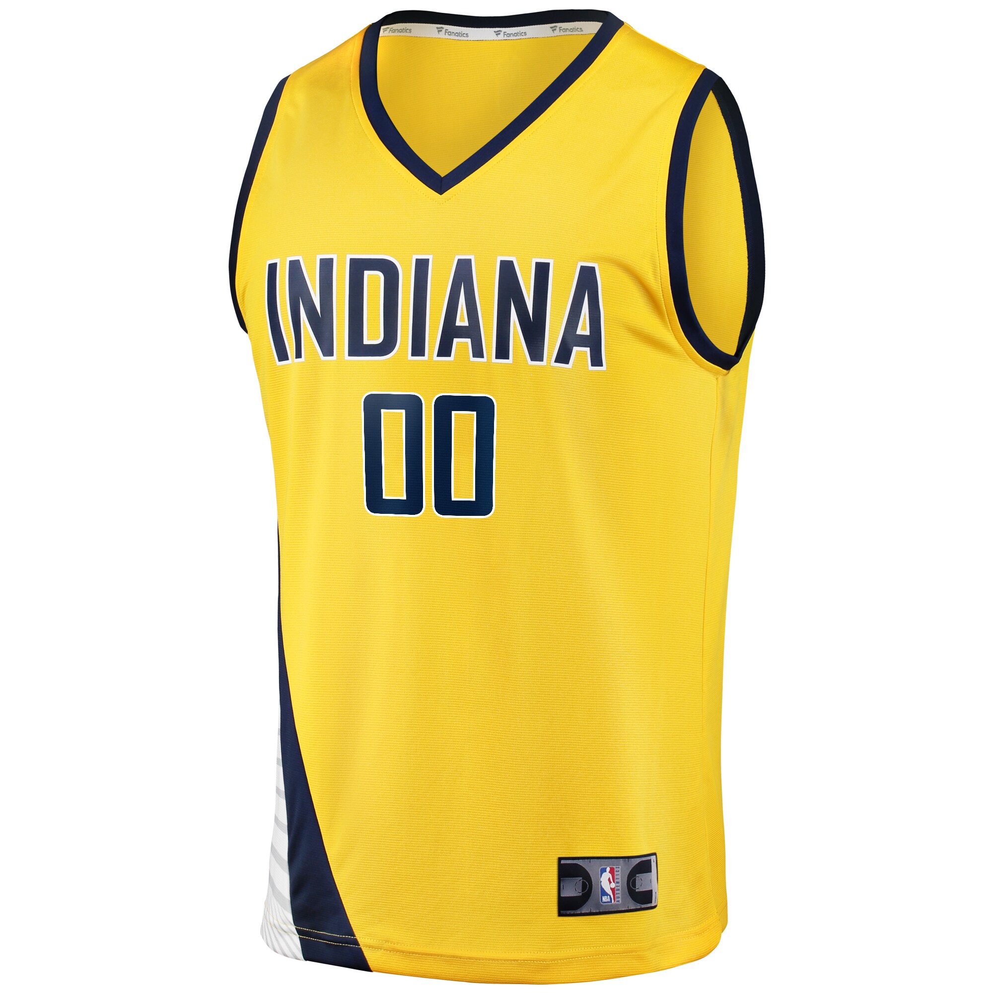 Alternative view of Indiana Pacers Fanatics Youth Fast Break Replica Custom Basketball Jersey - Statement Edition - Gold