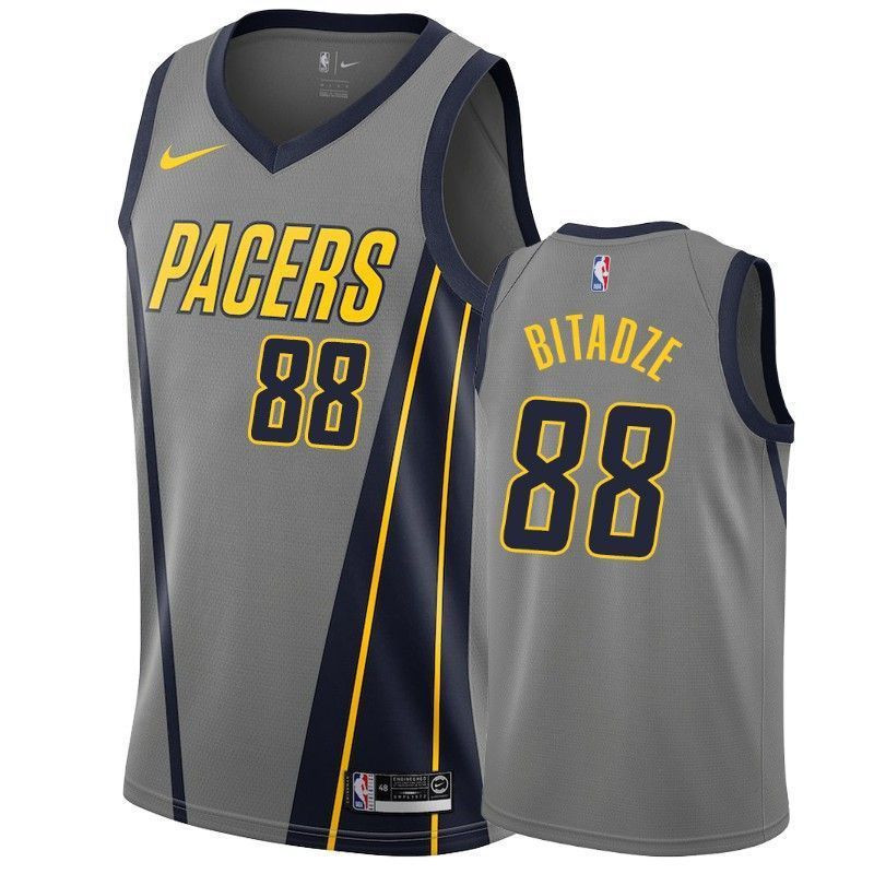 Indiana Pacers Goga Bitadze 88 City Men's Basketball Jersey - JS454 