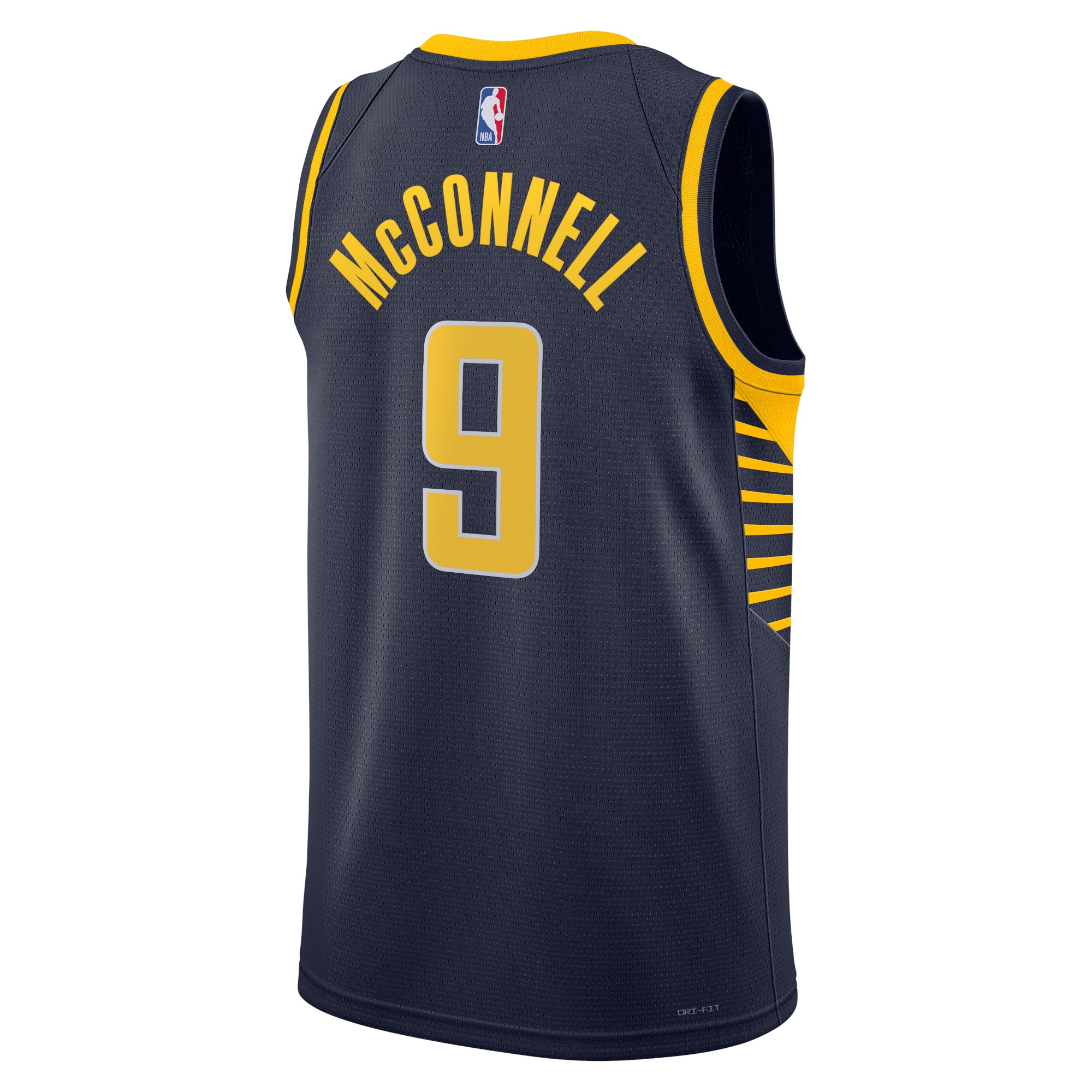 Alternative view of Indiana Pacers Icon Edition Swingman Basketball Jersey - Navy - T.J. McConnell - Unisex - JS502 