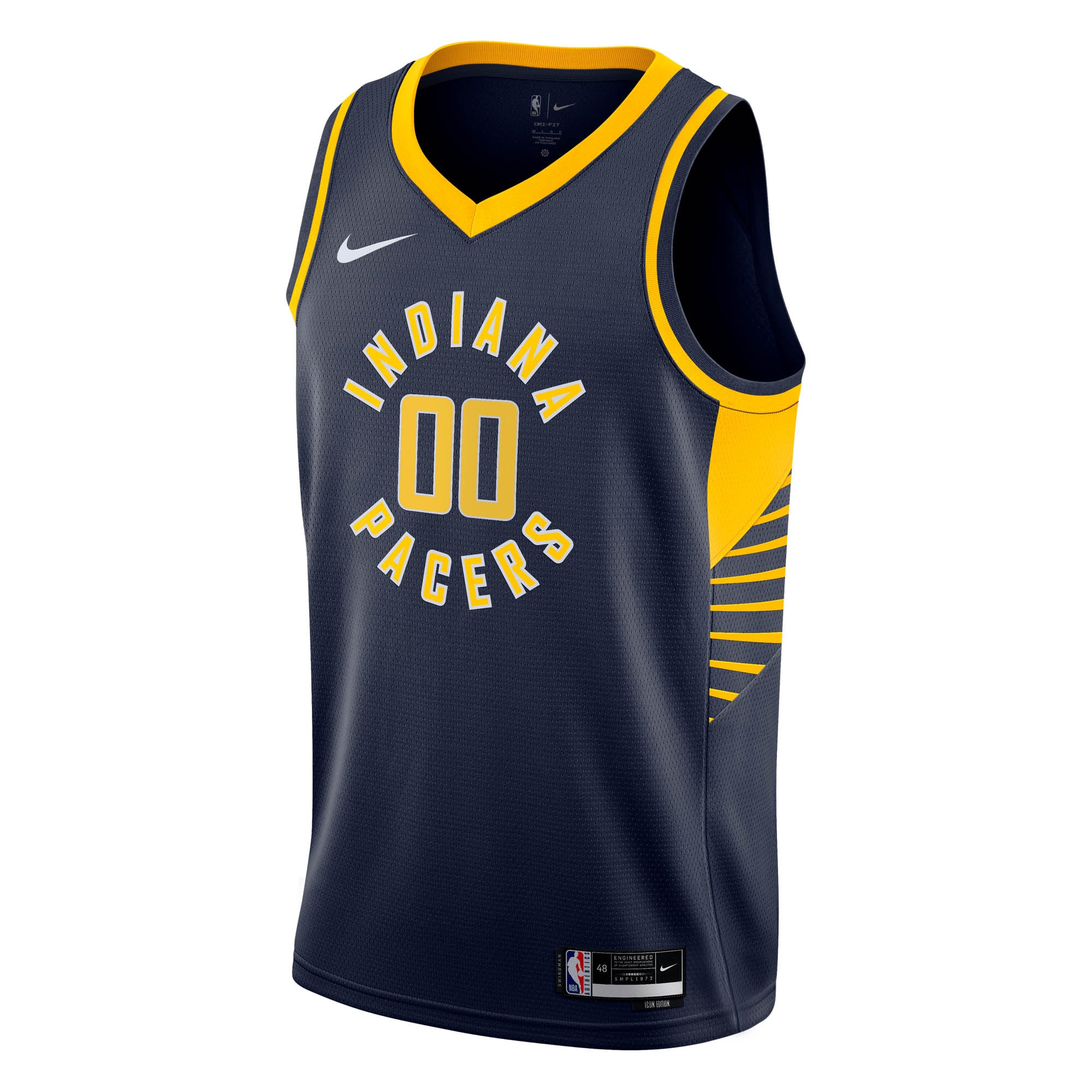 Alternative view of Indiana Pacers Icon Swingman Basketball Jersey - Custom - Youth - JS746 