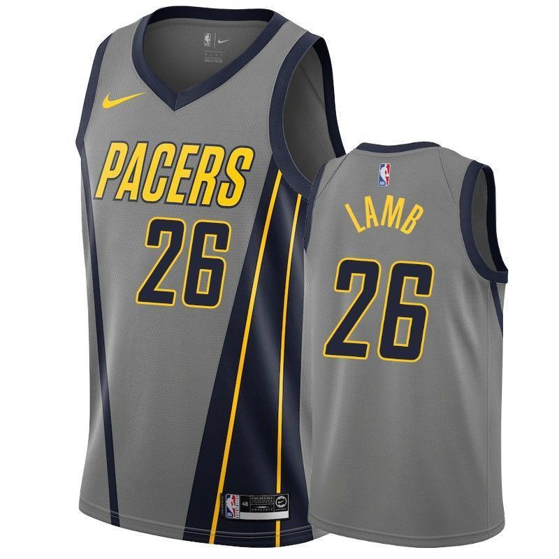 Indiana Pacers Jeremy Lamb 26 City Men's Basketball Jersey - JS251 