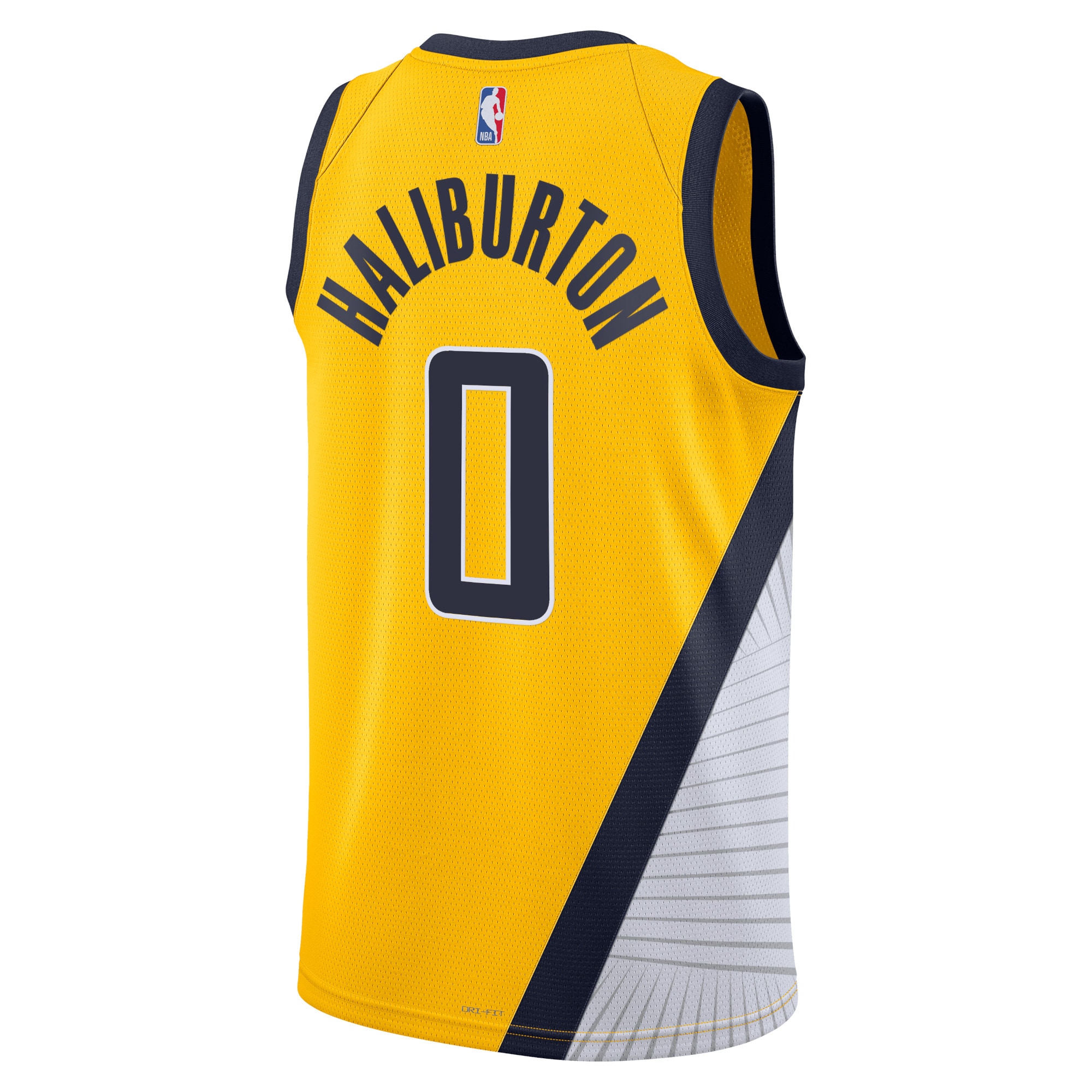 Alternative view of Indiana Pacers Jordan Statement Edition Swingman Basketball Jersey - Navy - Tyrese Haliburton - Unisex - JS718 