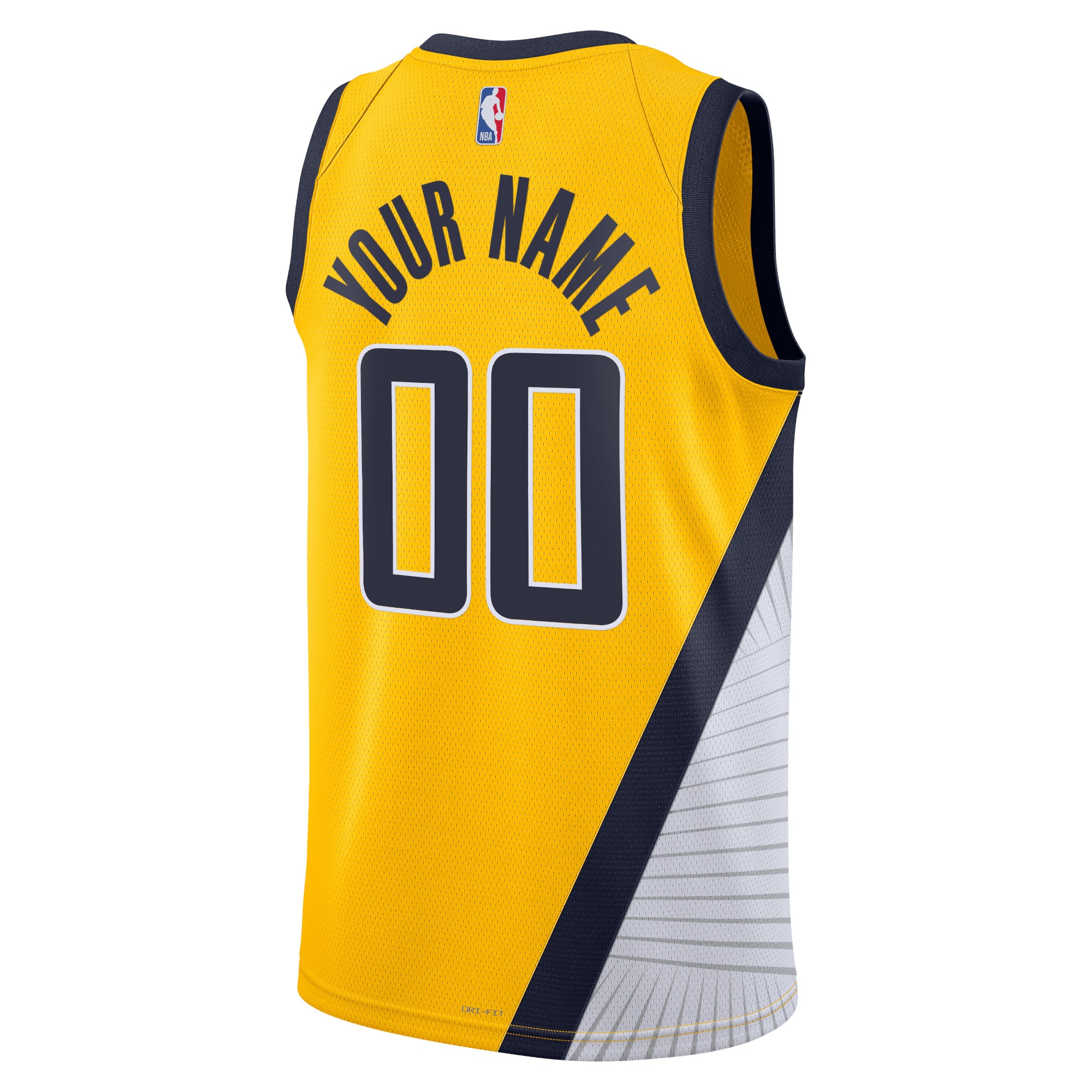 Alternative view of Indiana Pacers Jordan Statement Swingman Basketball Jersey - Custom - Unisex - JS224 