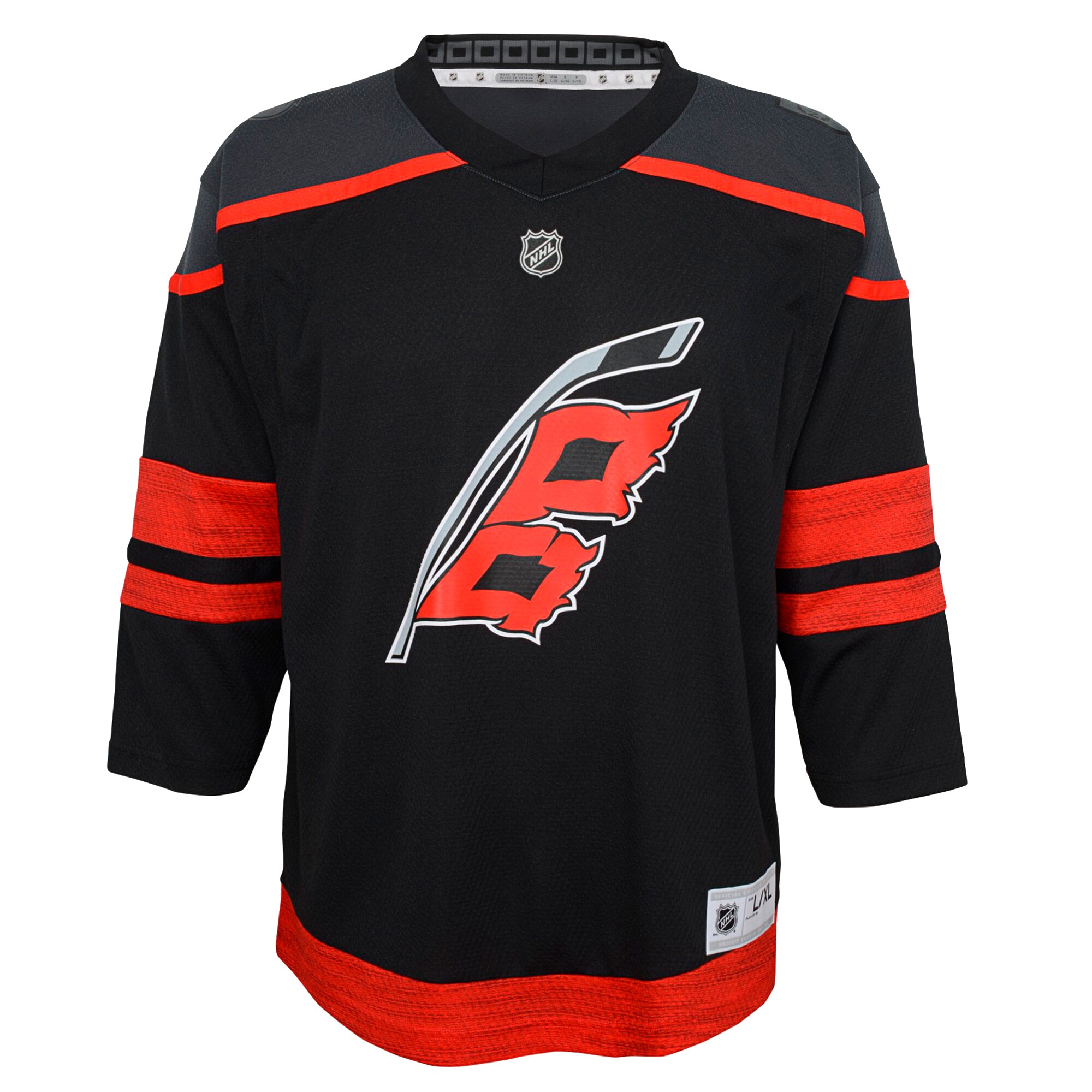 Alternative view of Infant Carolina Hurricanes Black Home Hockey Jersey - JS742 
