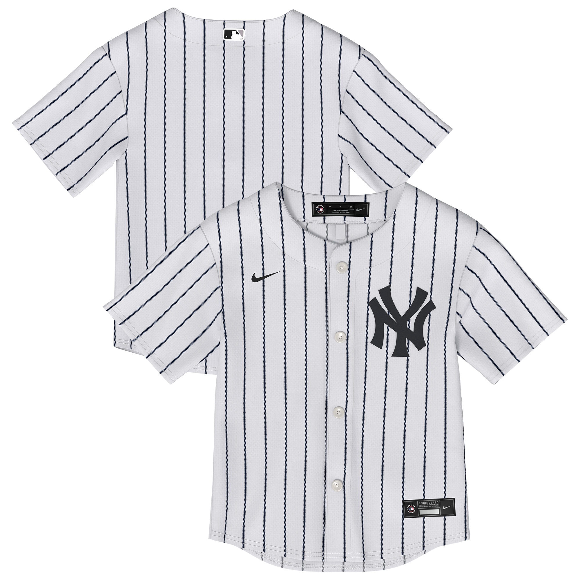 Infant New York Yankees White Home Baseball Jersey 