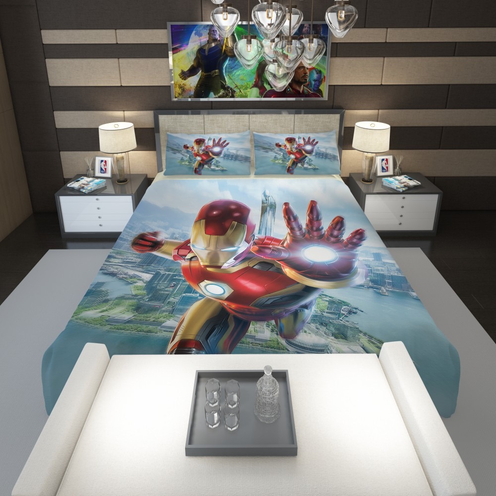 Iron Man Experience Hong Kong Disneyland Comforter - Custom Bedding Set
