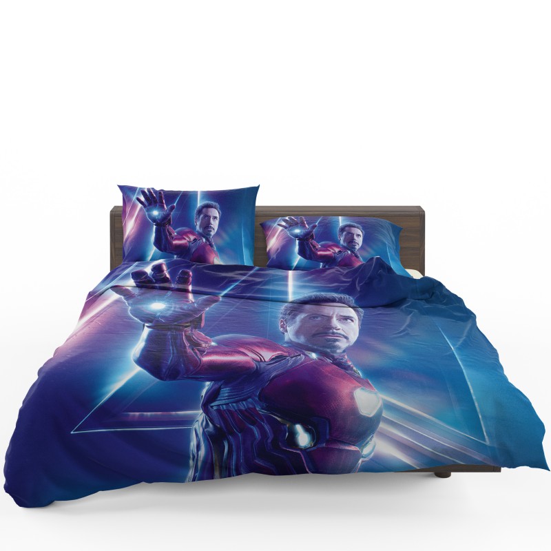 Iron Man Robert Downey Jr Tony Stark Bedding Set - Custom Bedding Set