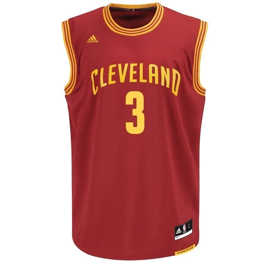 Alternative view of Isaiah Thomas Cleveland Cavaliers Road Basketball Jersey - Burgundy - JS839