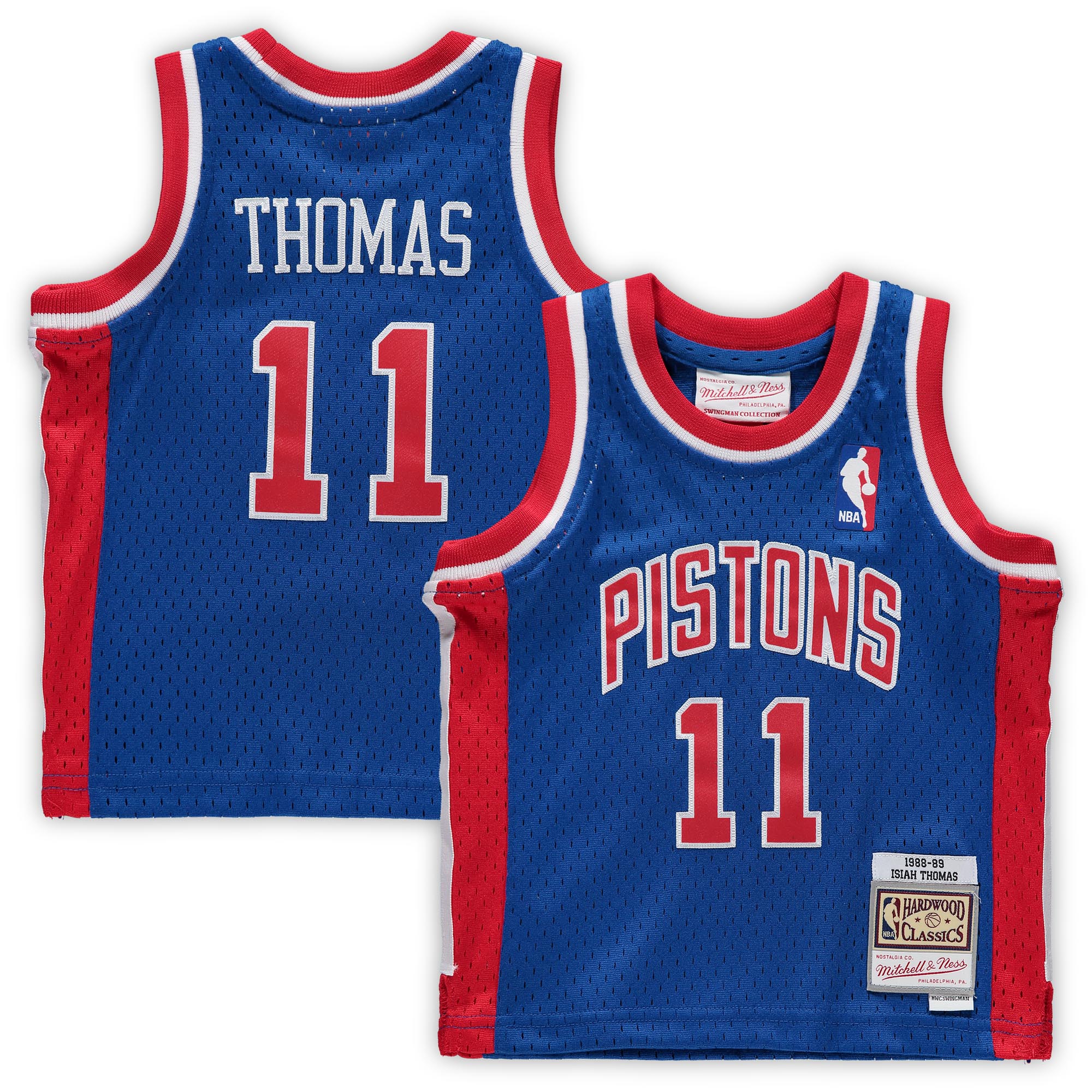Isiah Thomas Detroit Pistons Mitchell & Ness Infant 1988/89 Hardwood Classics Retired Player Basketball Jersey - Blue