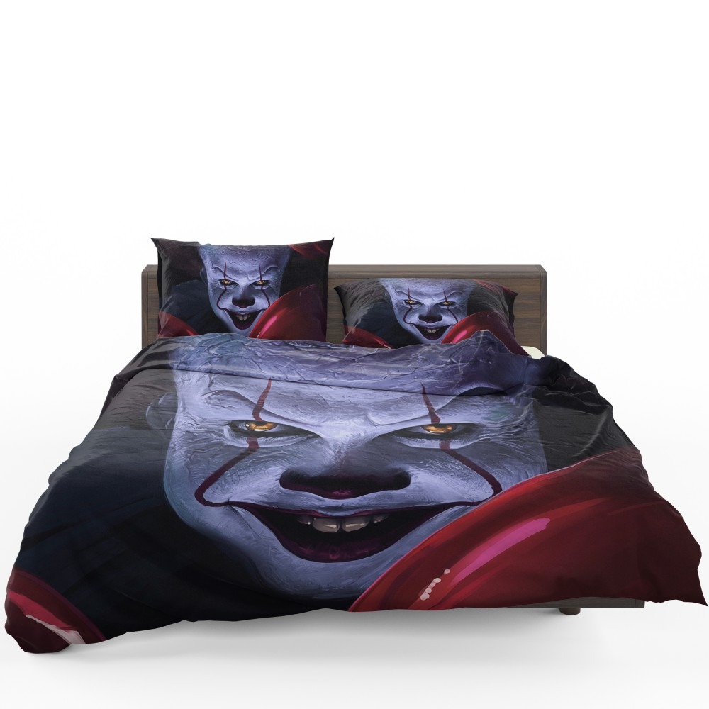 It 2017 Movie Creepy Pennywise Bedding Set - Custom Bedding Set