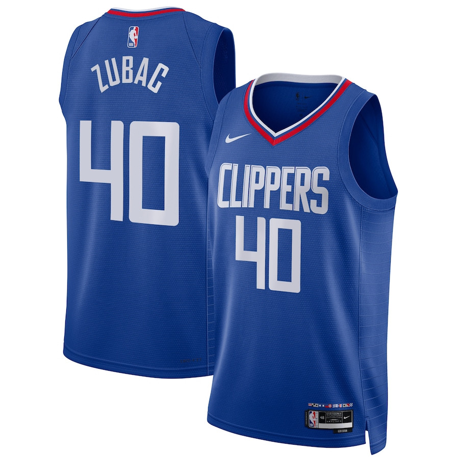 Ivica Zubac 40 Los Angeles Clippers Unisex Swingman Basketball Jersey - Icon Edition - Blue - JS681 