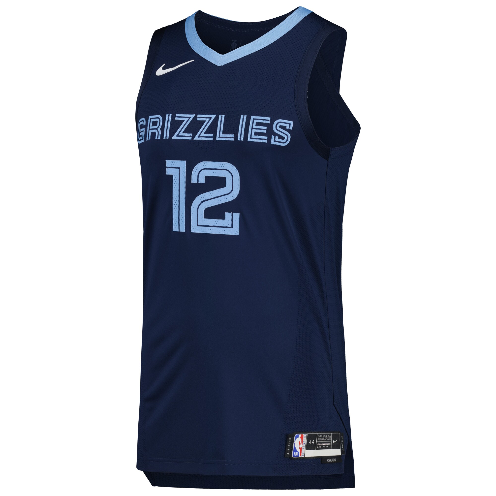 Alternative view of Ja Morant Memphis Grizzlies Authentic Basketball Jersey - Icon Edition - Navy