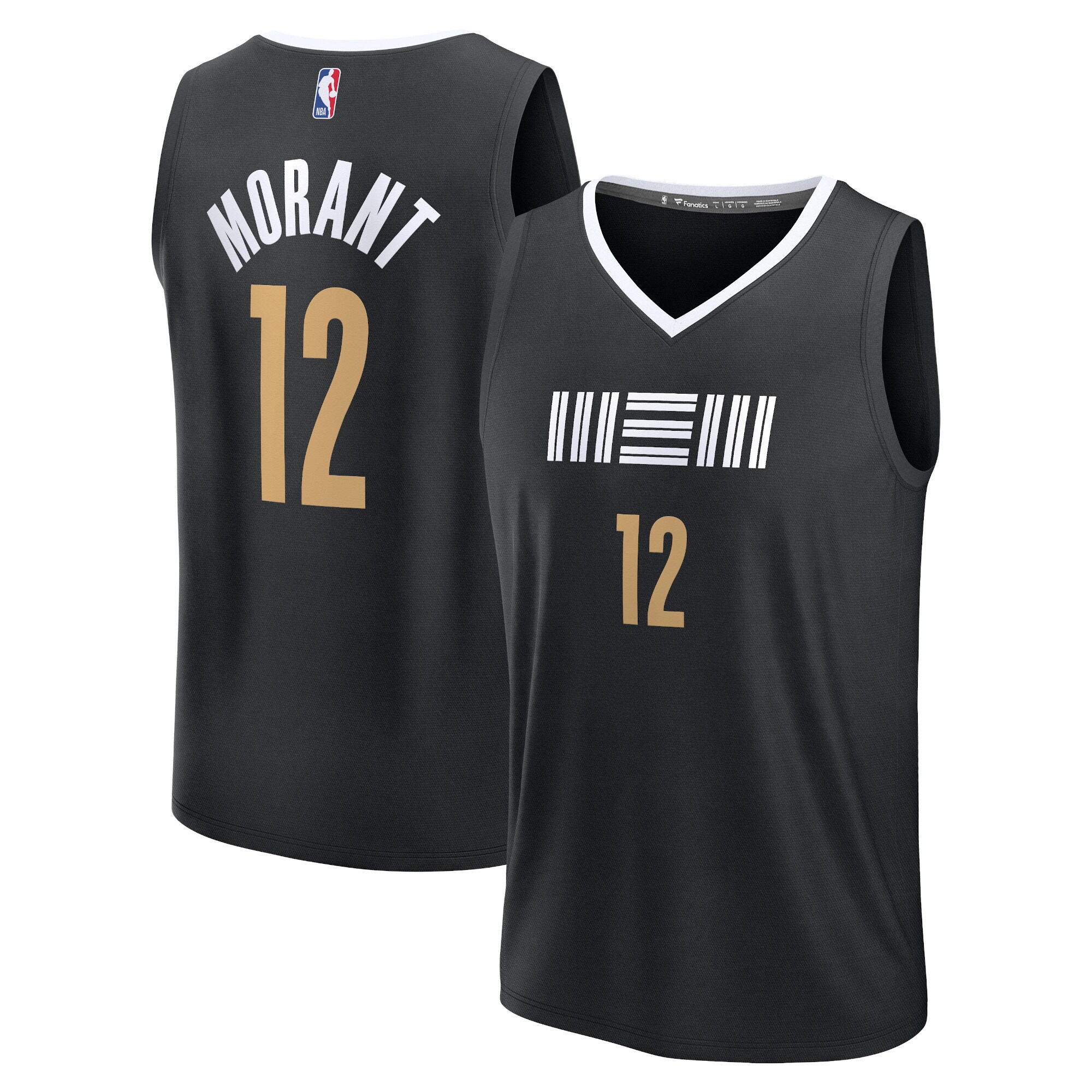 Ja Morant Memphis Grizzlies Fanatics Fast Break Basketball Jersey - Black - City Edition