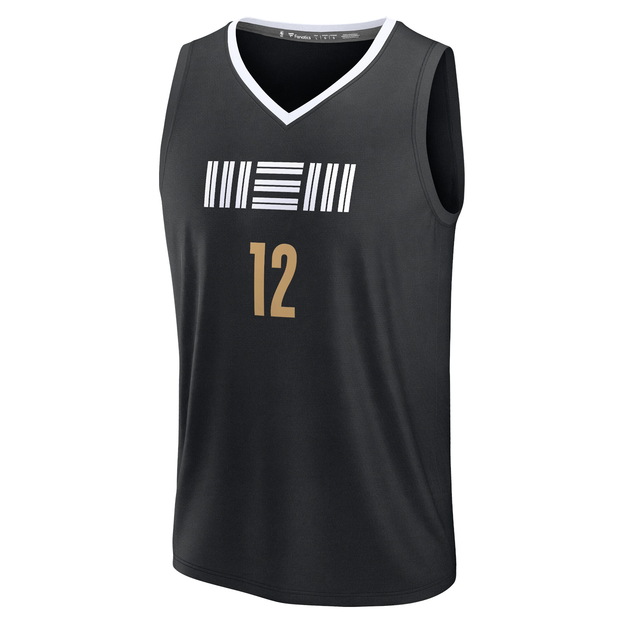 Alternative view of Ja Morant Memphis Grizzlies Fanatics Youth Fast Break Basketball Jersey - Black - City Edition