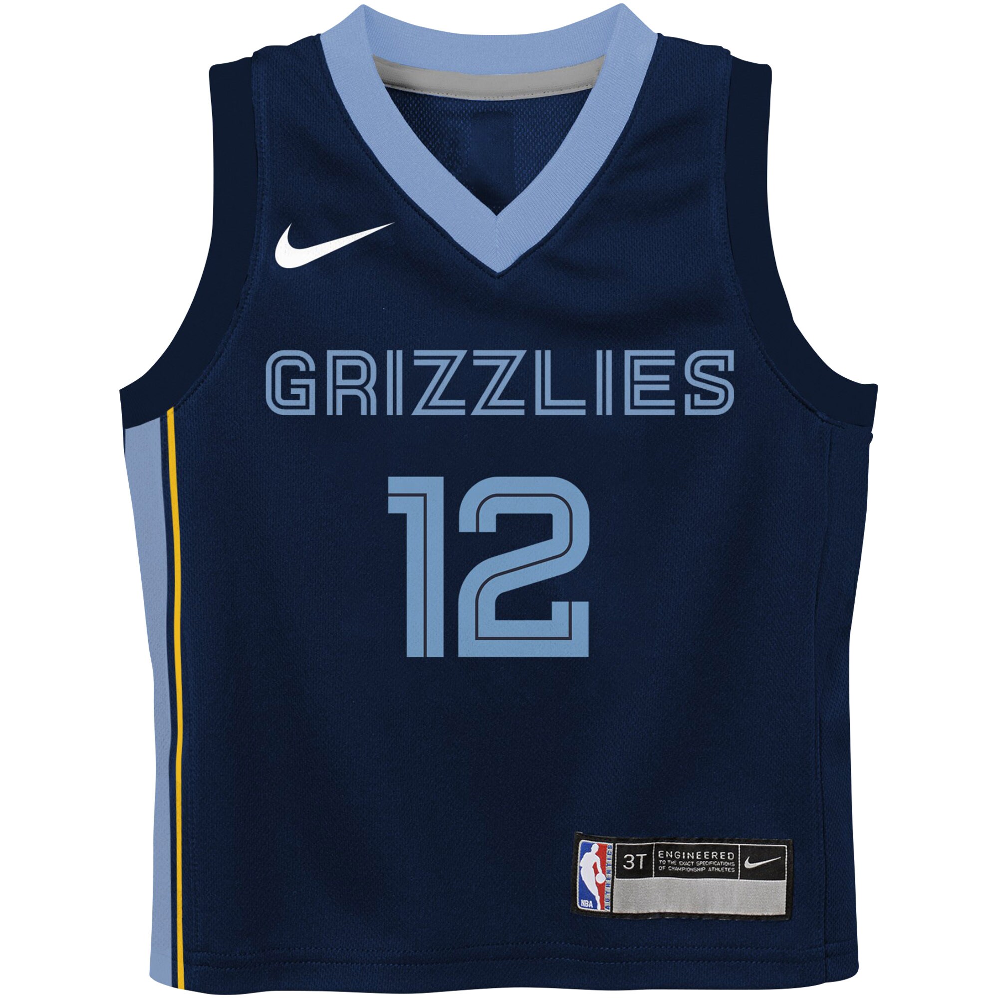 Alternative view of Ja Morant Memphis Grizzlies Infant Swingman Player Basketball Jersey - Icon Edition - Navy
