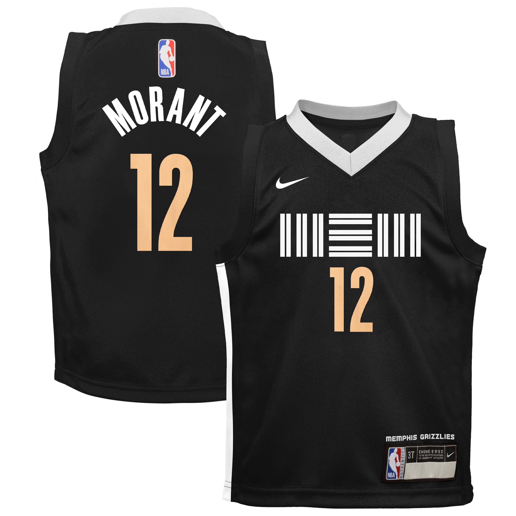 Ja Morant Memphis Grizzlies Infant Swingman Replica Basketball Jersey - City Edition - Black