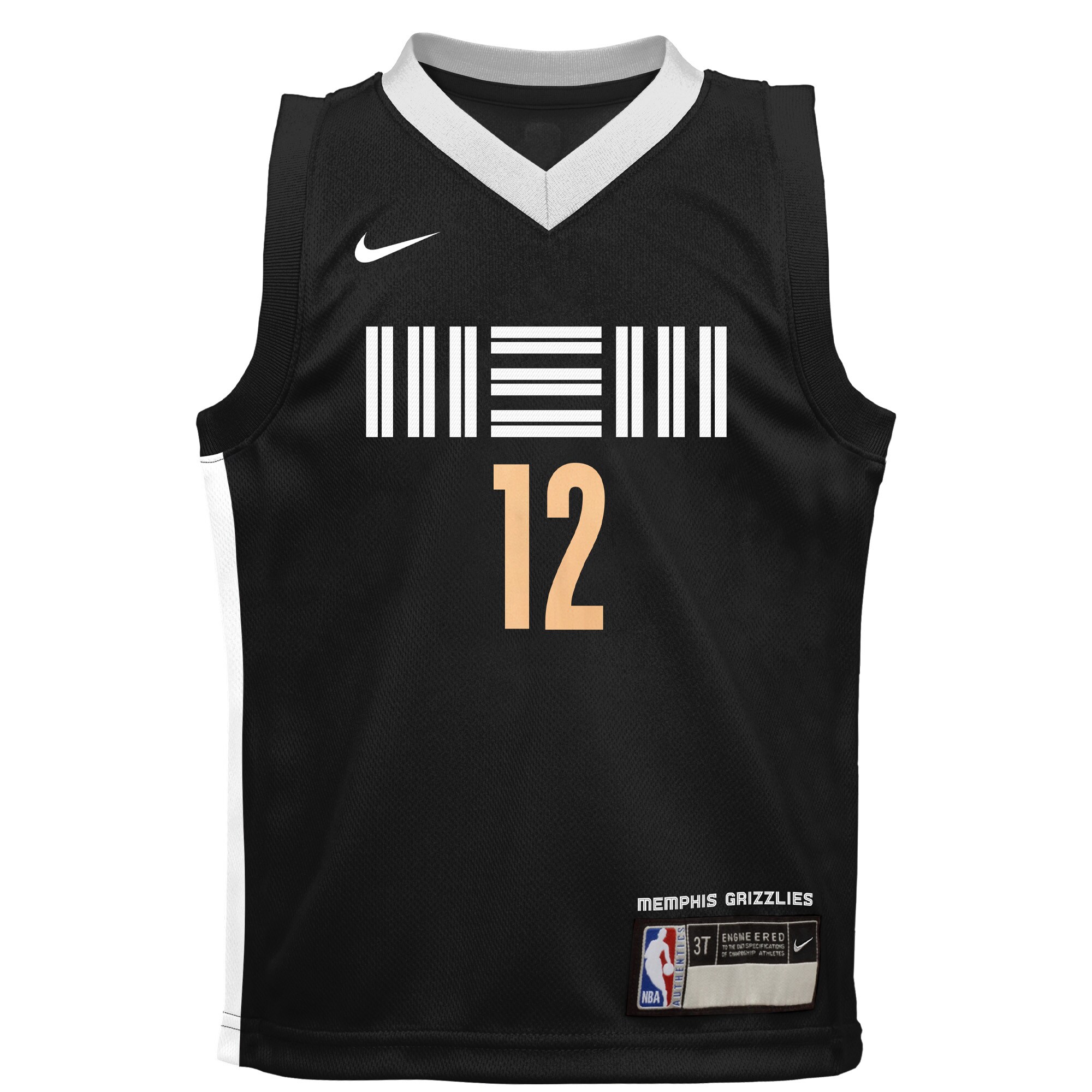 Alternative view of Ja Morant Memphis Grizzlies Preschool Swingman Replica Basketball Jersey - City Edition - Black