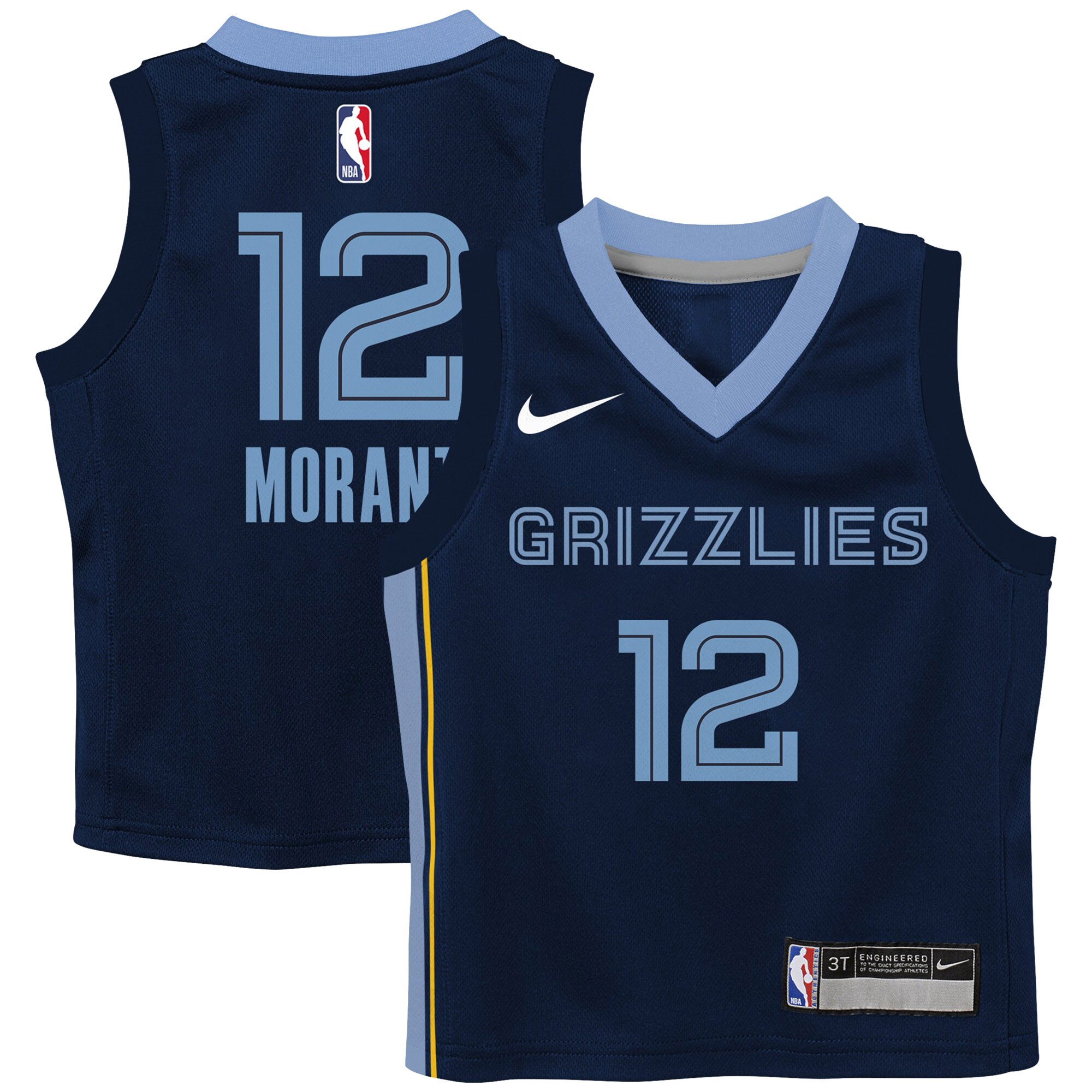 Ja Morant Memphis Grizzlies Toddler Swingman Player Basketball Jersey - Icon Edition - Navy