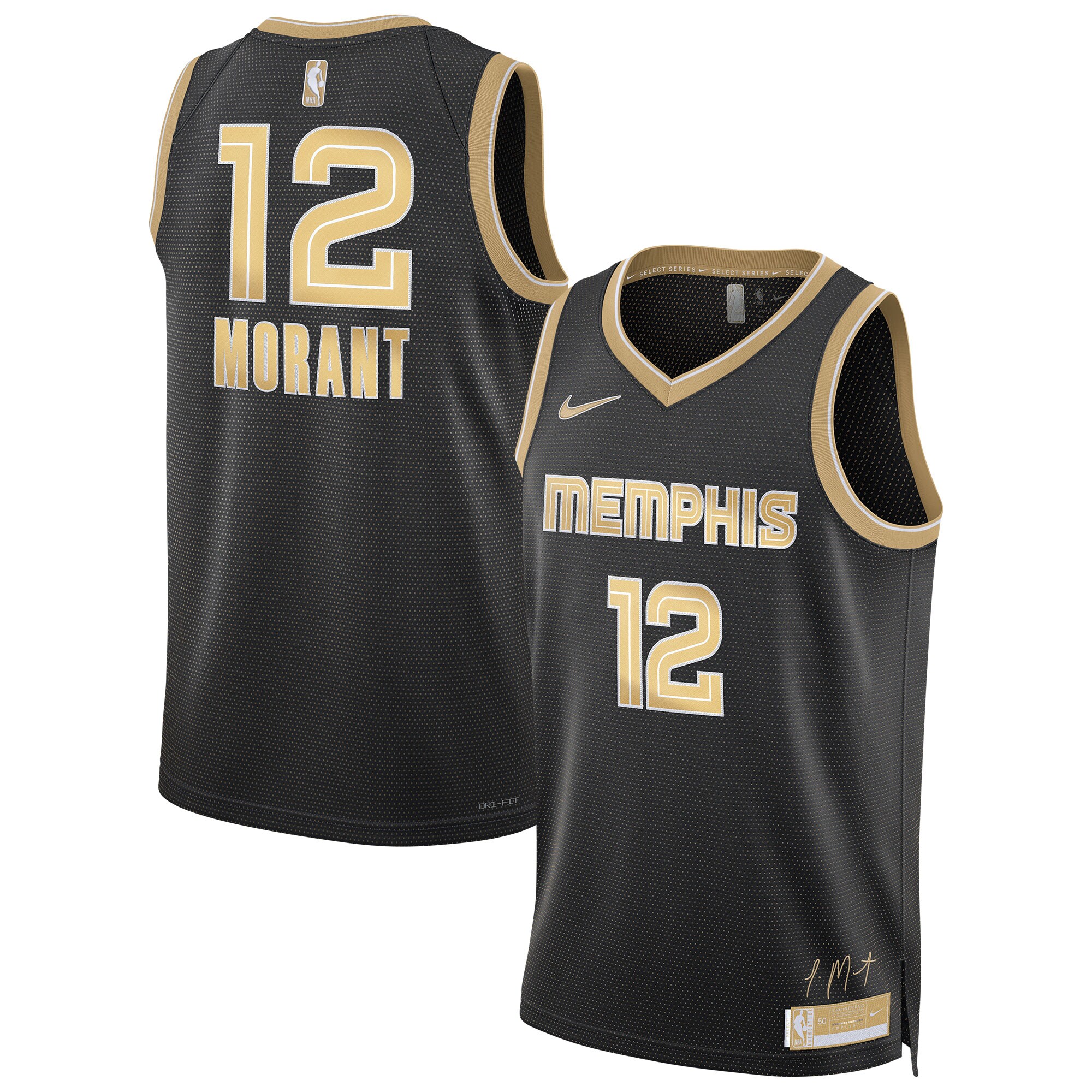Ja Morant Memphis Grizzlies Unisex Select Series Swingman Basketball JerseyÃƒâ€šÃ‚Â ÃƒÂ¢Ã¢â€šÂ¬Ã¢â‚¬Å“ Black