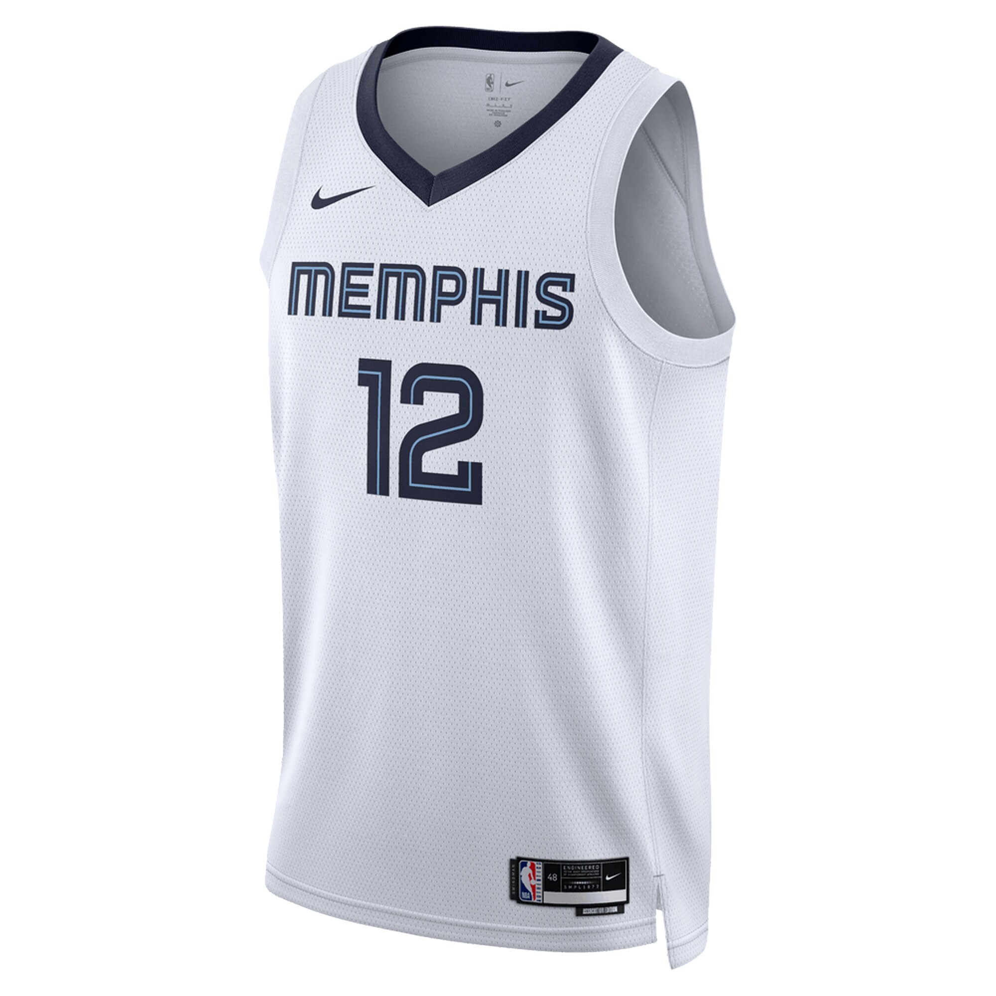 Alternative view of Ja Morant Memphis Grizzlies Unisex Swingman Basketball Jersey - Association Edition - White