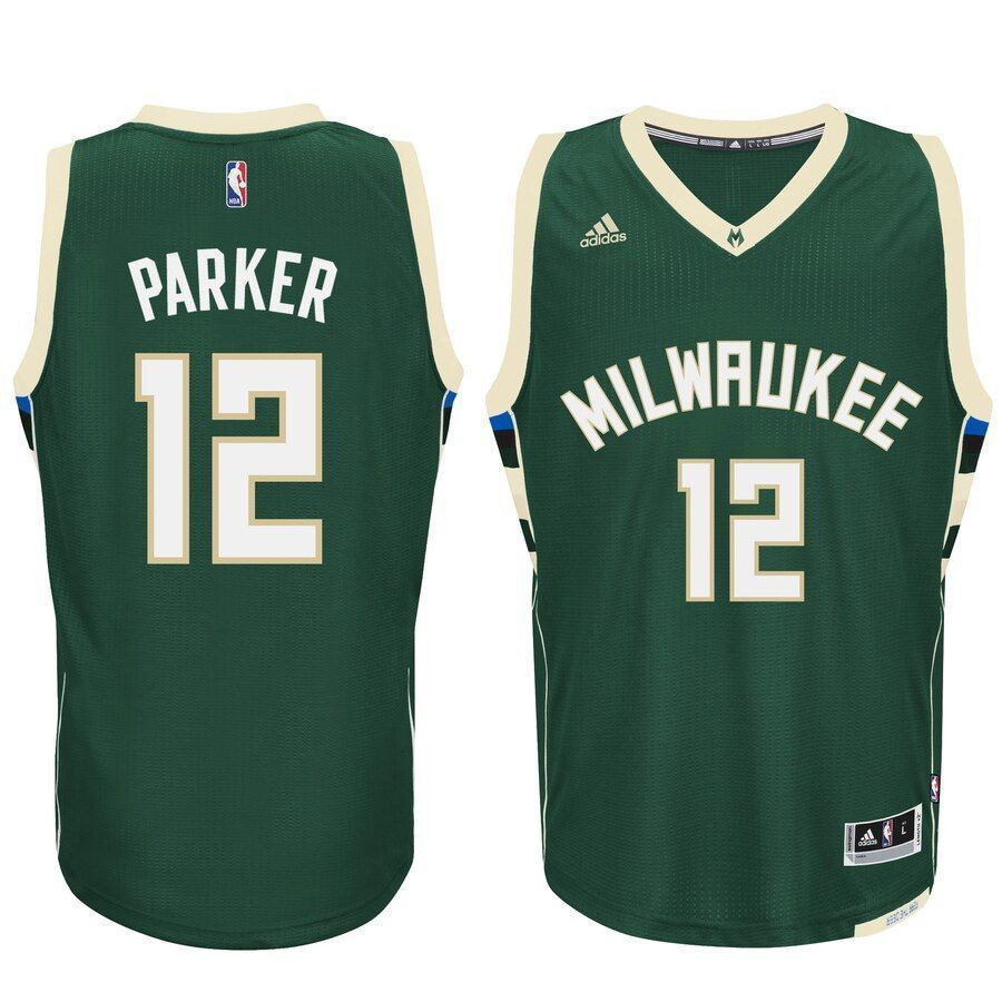 Jabari Parker Milwaukee Bucks Swingman Climacool Basketball Jersey - Hunter Green - JS984 