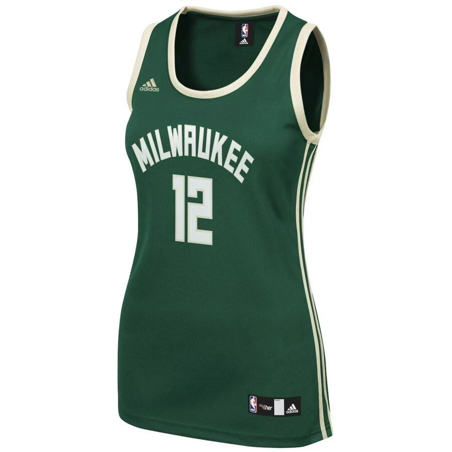 Alternative view of Jabari Parker Milwaukee Bucks Women's Road Basketball Jersey - Green - JS692 