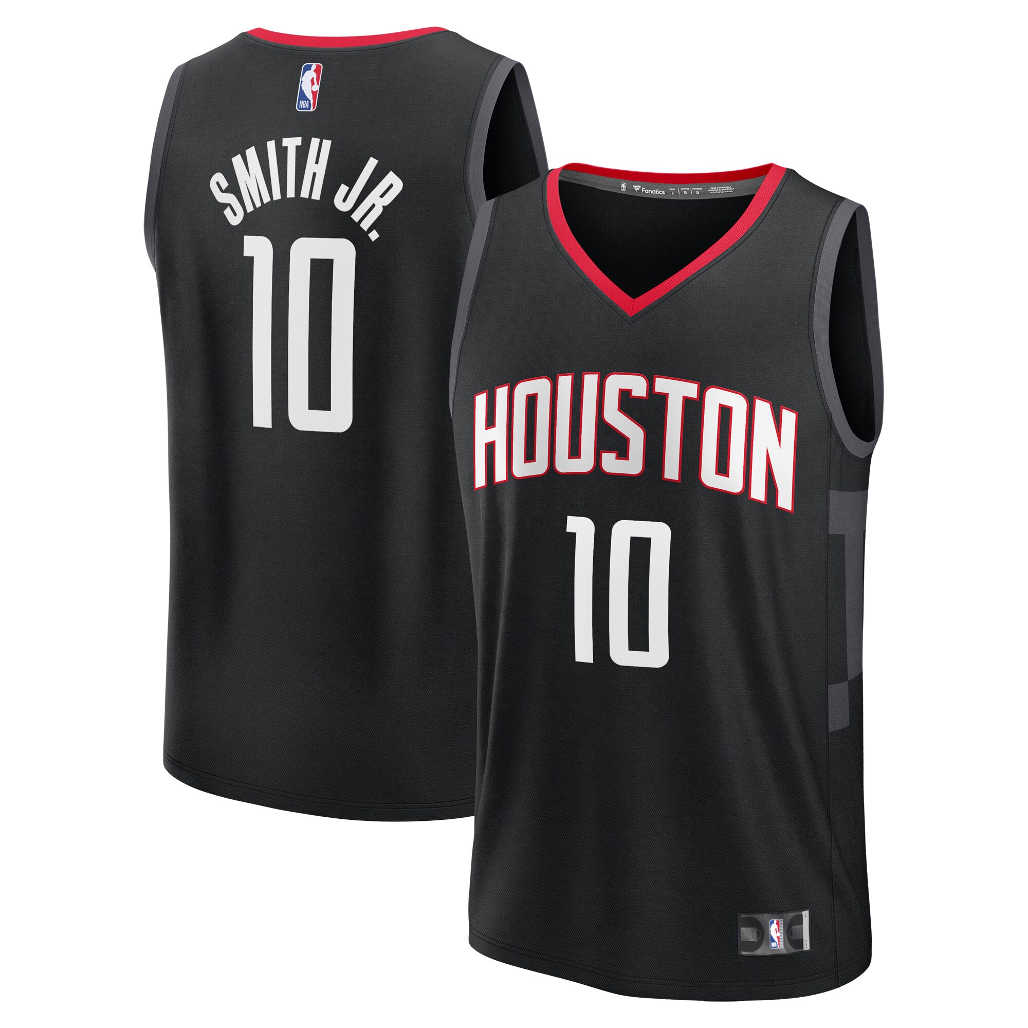 Jabari Smith Jr. Houston Rockets Fanatics Fast Break Replica Player Basketball Jersey - Statement Edition - Black