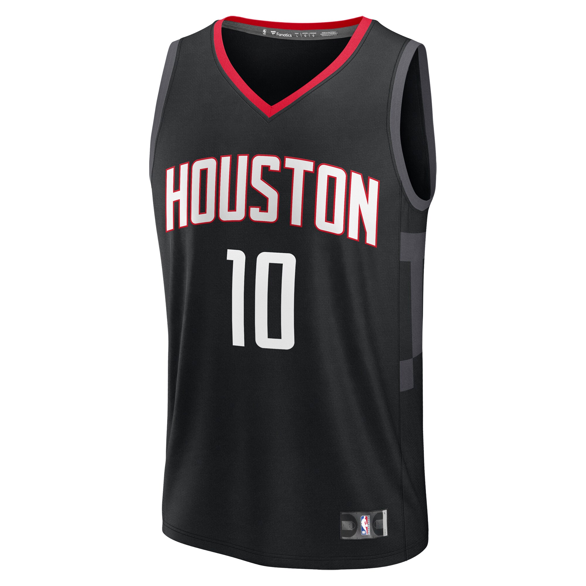 Alternative view of Jabari Smith Jr. Houston Rockets Fanatics Fast Break Replica Player Basketball Jersey - Statement Edition - Black