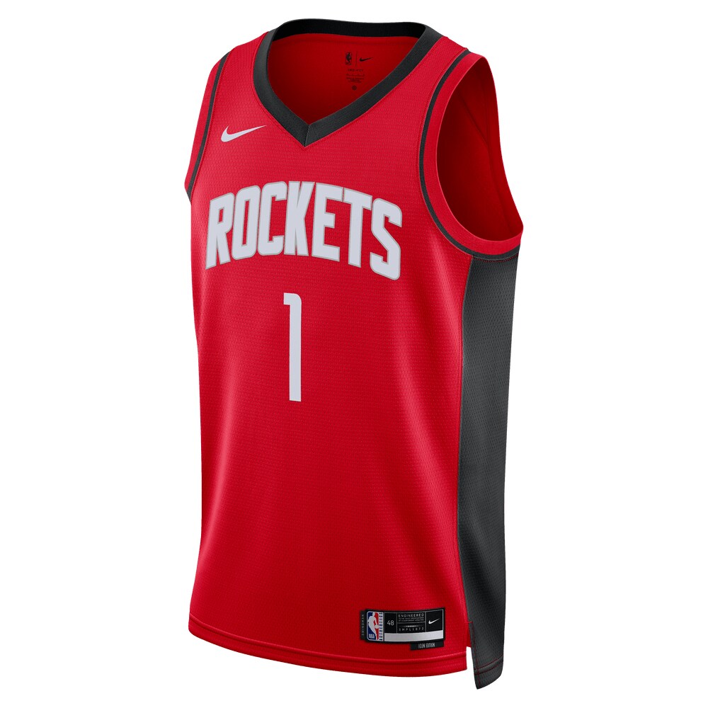 Alternative view of Jabari Smith Jr. Houston Rockets Unisex 2022 Nba Draft First Round Pick Swingman Basketball Jersey - Icon Edition - Red